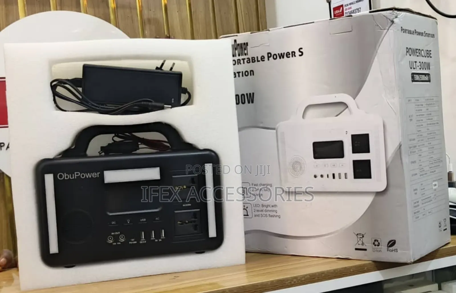 Obupower Portable Power Station With Two Ac Output (300w)