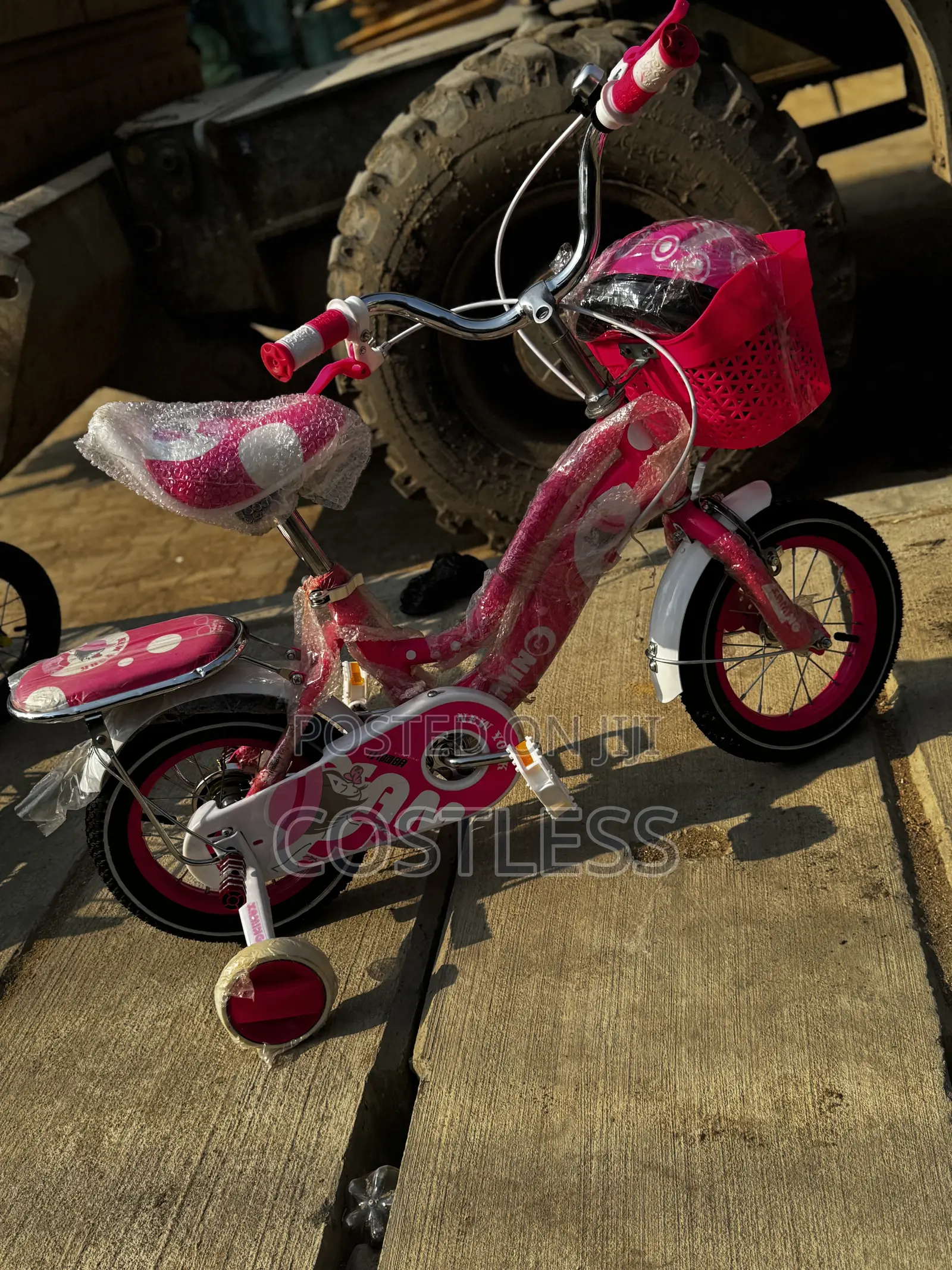 Pink 12-Inch Children's Bicycle