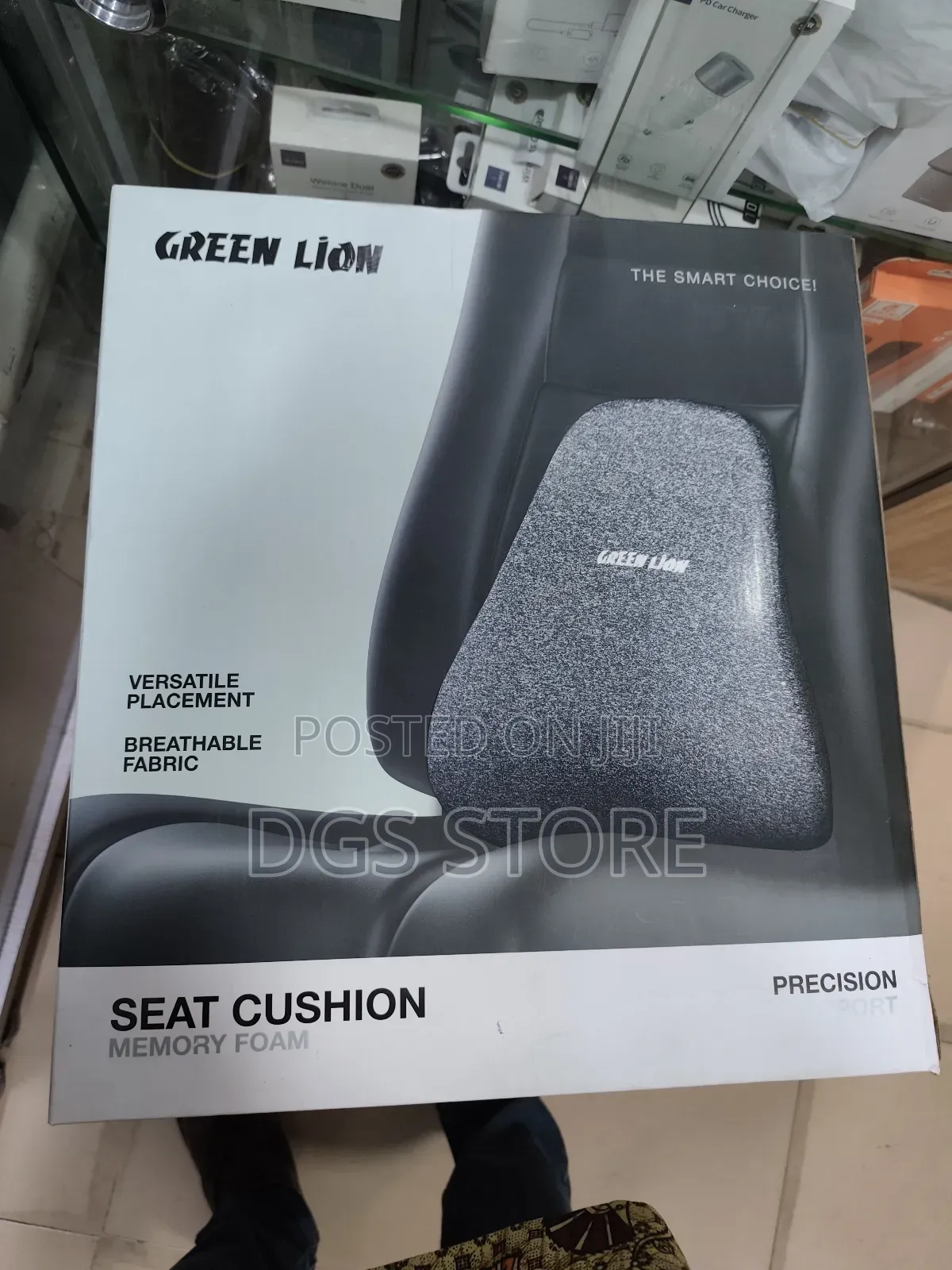 Green Lion Seat Cushion