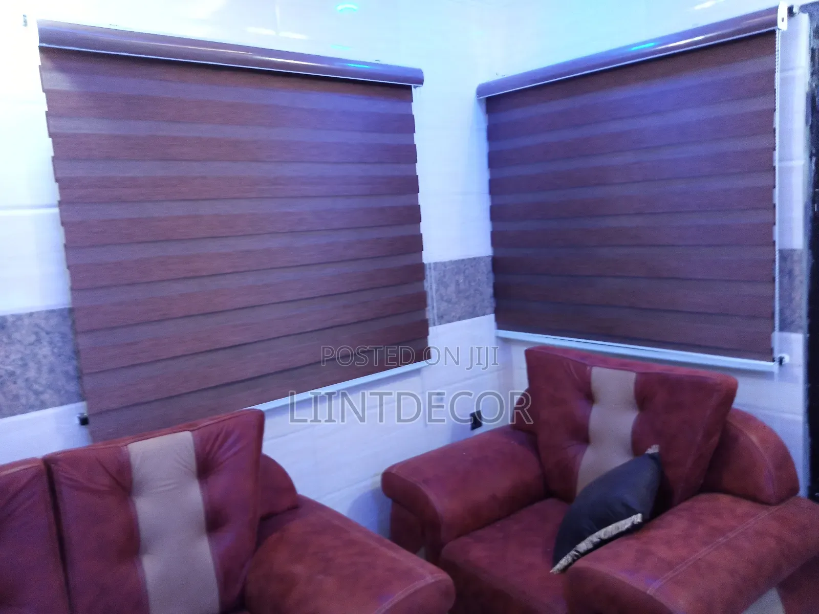 Rugged Grade Coffee Brown Day and Night Window Blinds (Per SQFT Mtr)