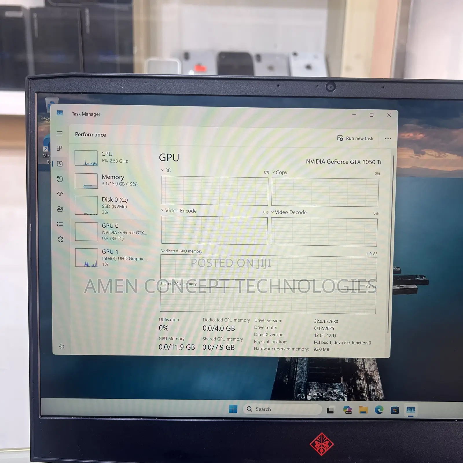 Laptop HP Omen 15 16GB Intel Core i7 SSD 512GB