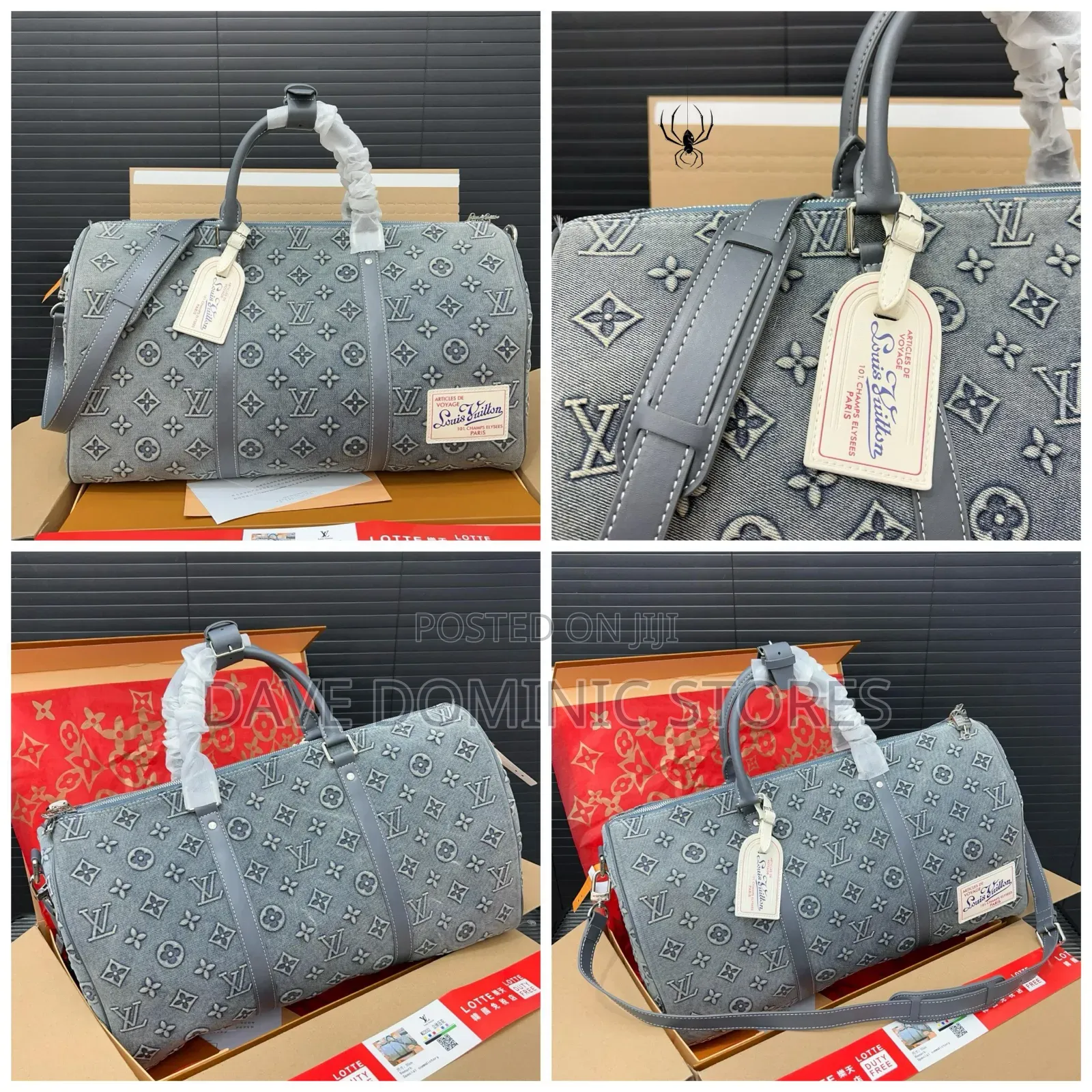 Louis Vuitton Denim Duffel Bag