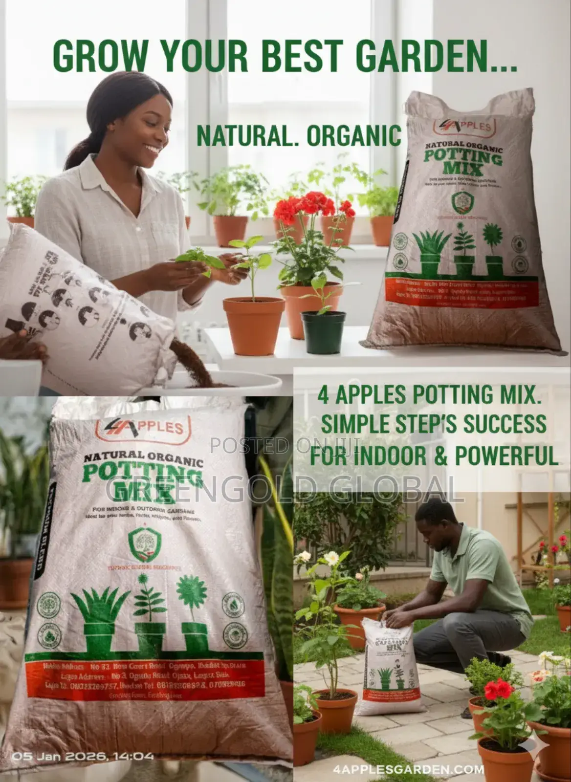 Natural Organic Potting Mix for Your Indoor and Outdoor Plants