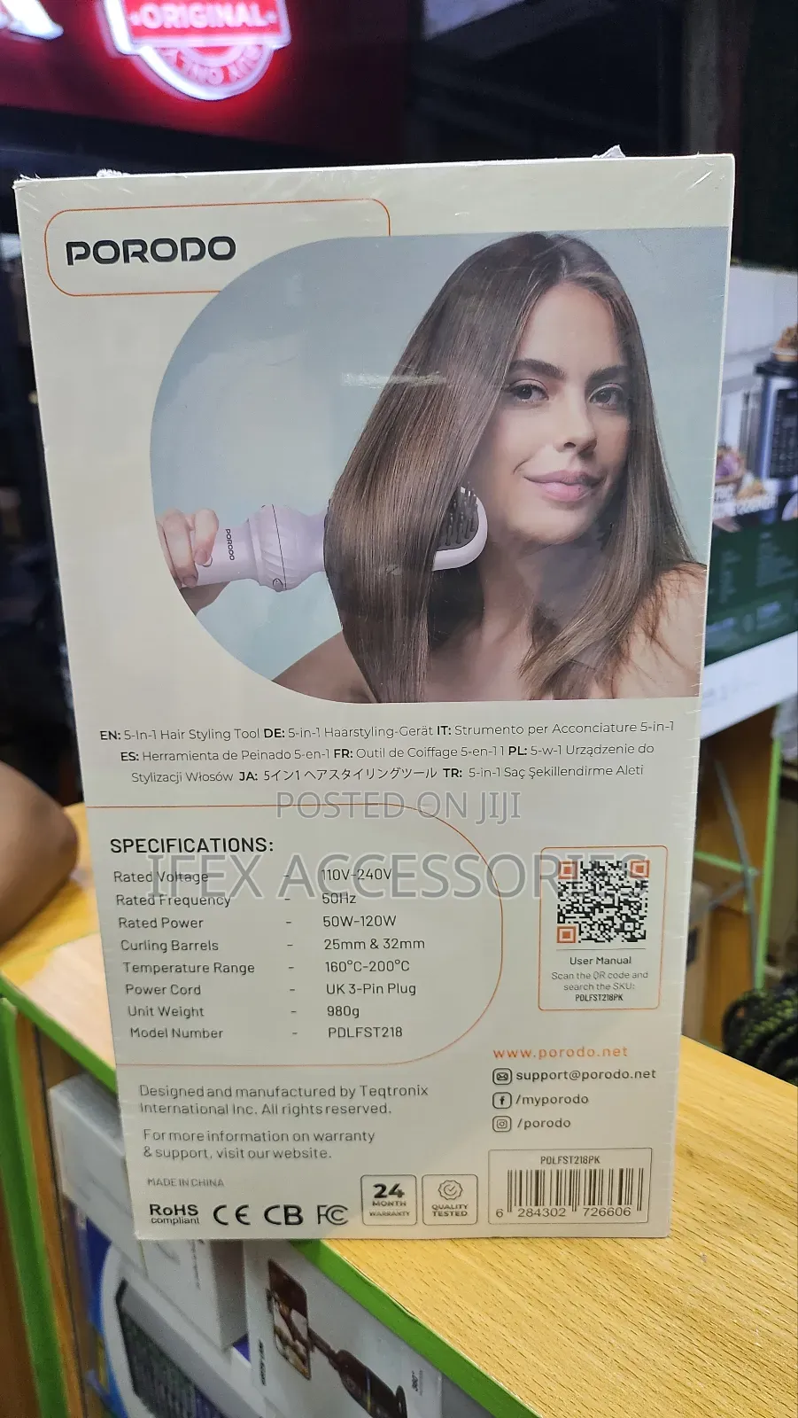 Porodo 5-in-1 Hair Styling Tool