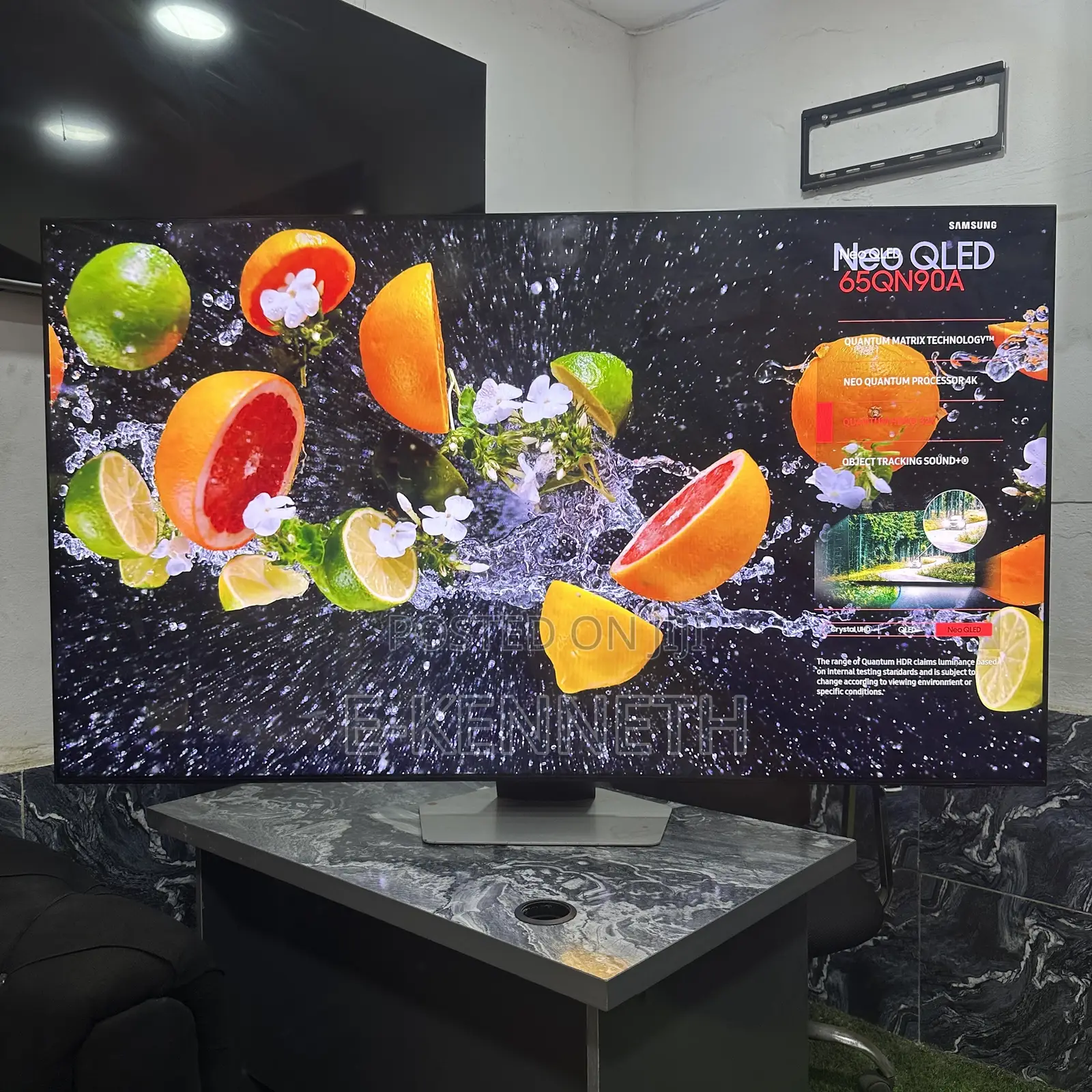 Samsung 65" Inches Neoqled Qn90a Qhdr+ Display Smart TV With 120hz