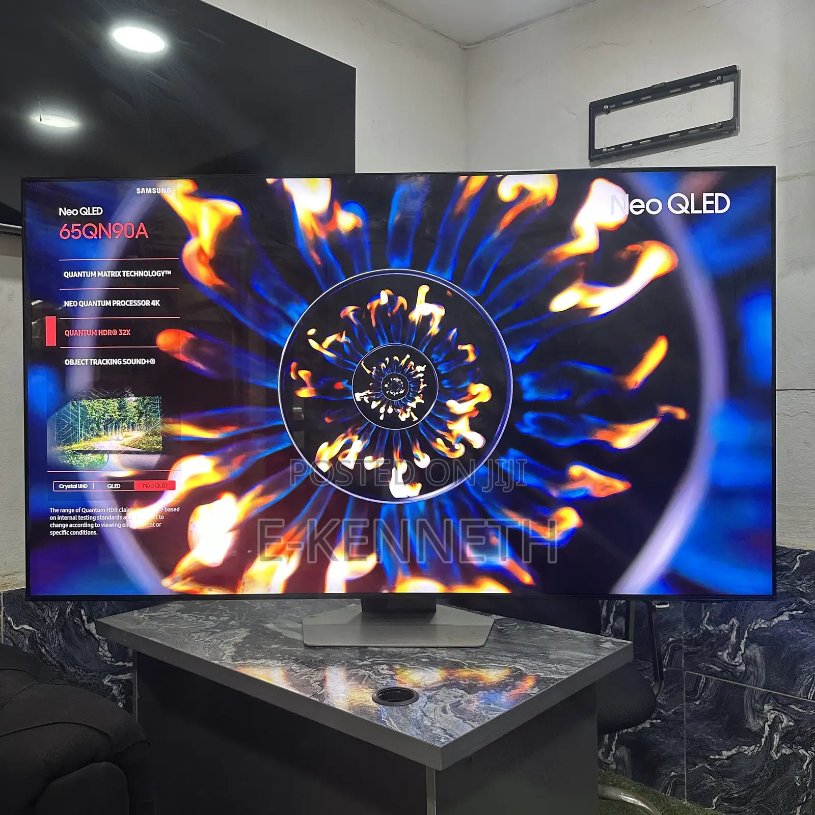 Samsung 65" Inches Neoqled Qn90a Qhdr+ Display Smart TV With 120hz