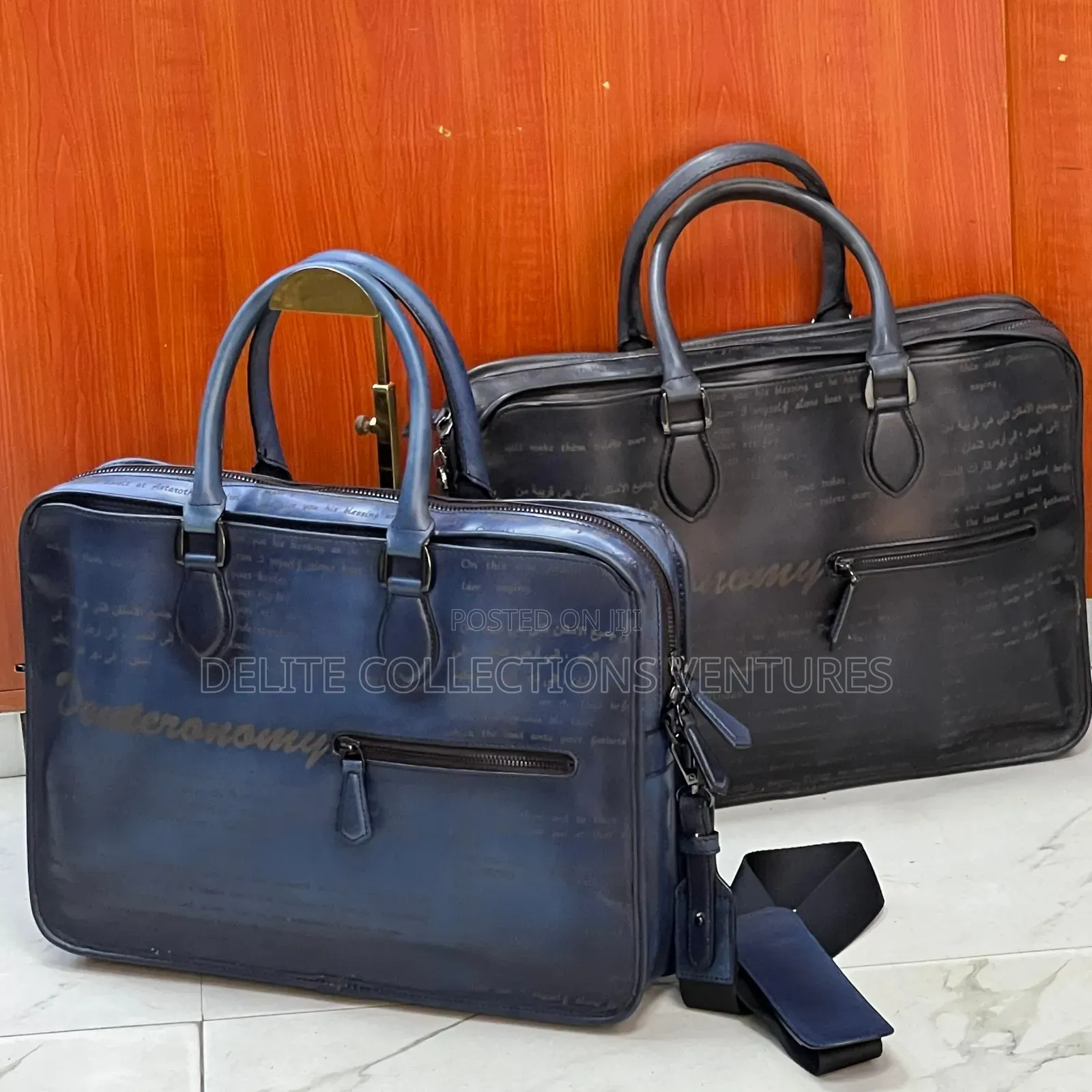 Berluti Un Jour Scritto Leather Briefcase for Men