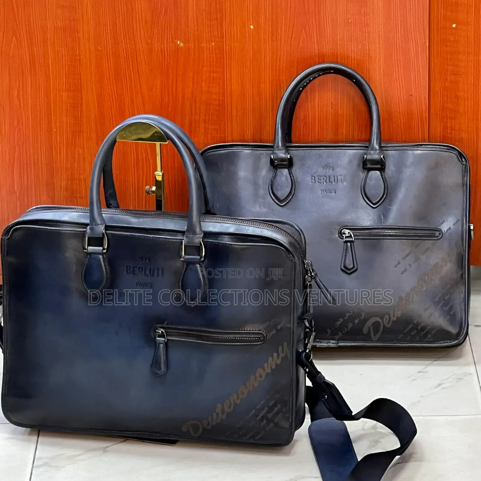 Berluti Un Jour Scritto Leather Briefcase for Men
