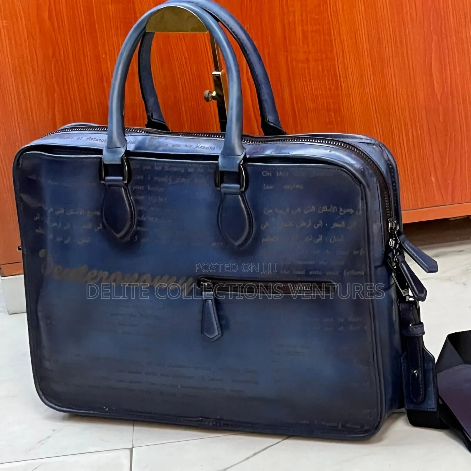 Berluti Un Jour Scritto Leather Briefcase for Men