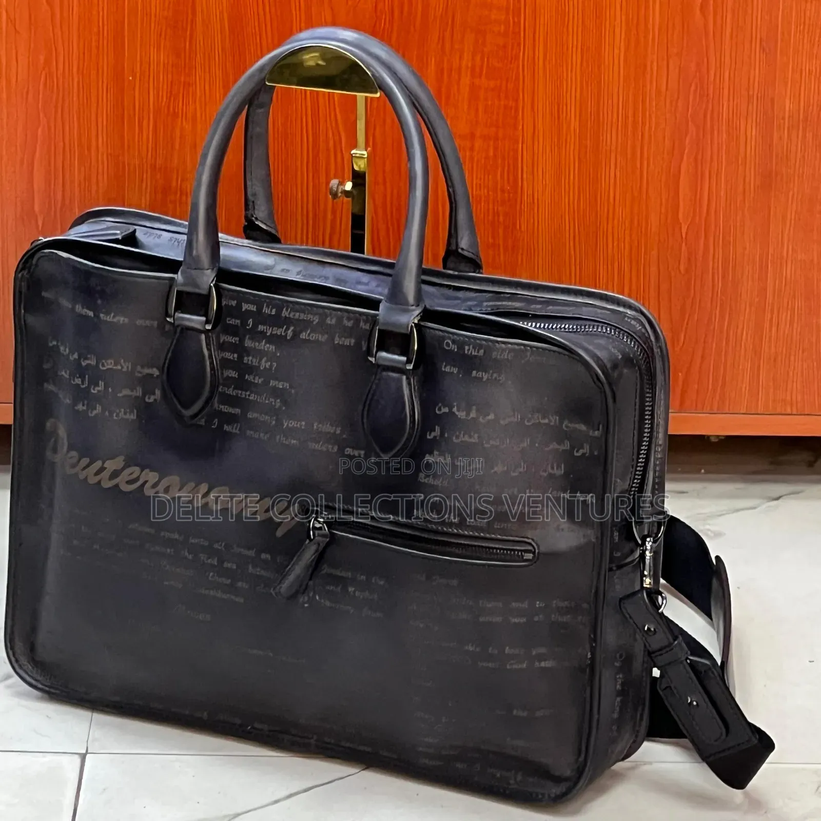 Berluti Un Jour Scritto Leather Briefcase for Men