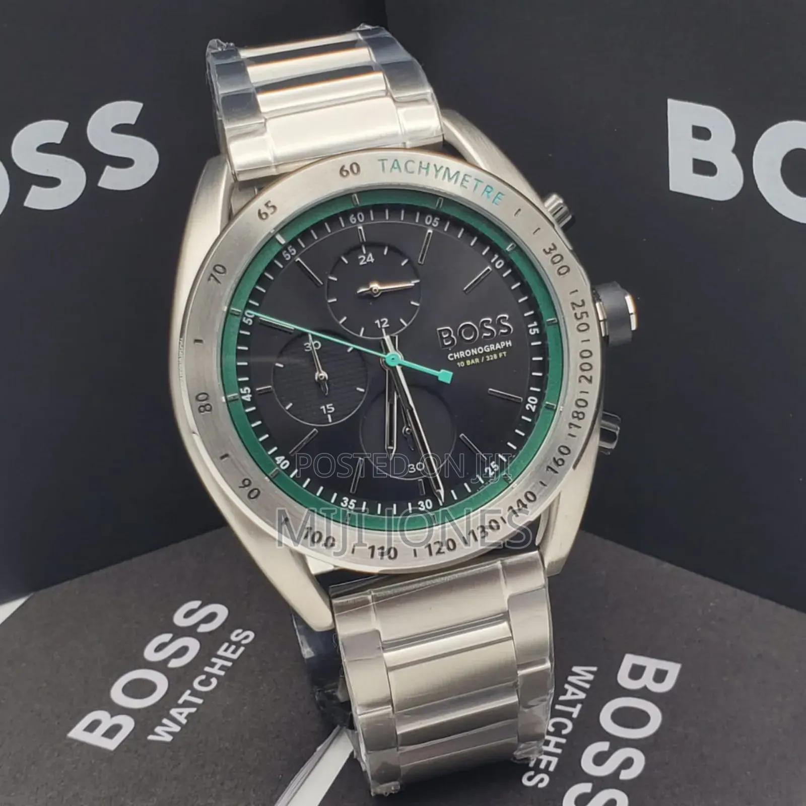 *Boss‐Inspired Men’S Chain‐Strap Battery‐Powered Watch*