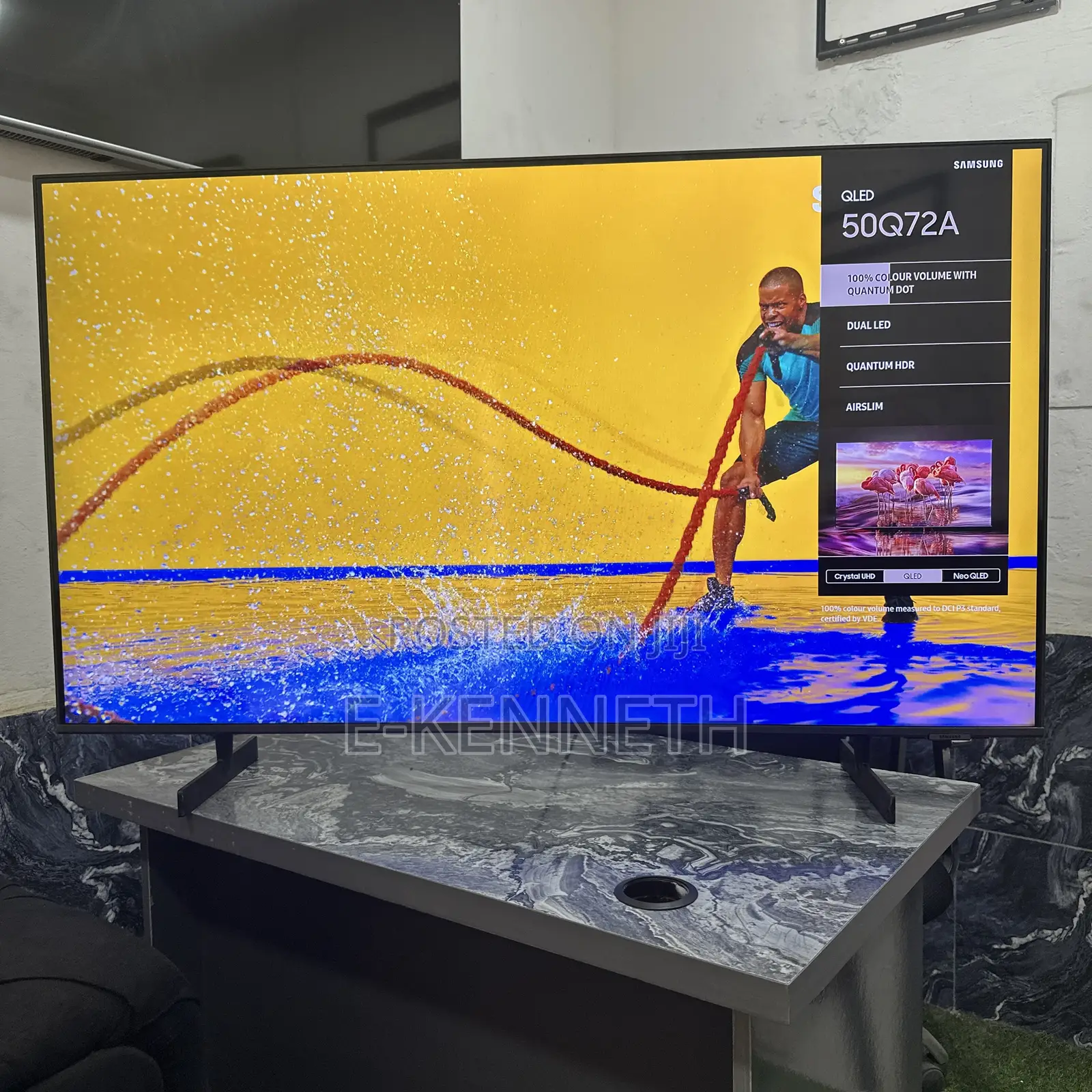 Samsung 50” Inches Qled Q72a QHDR Airslim Smart TV
