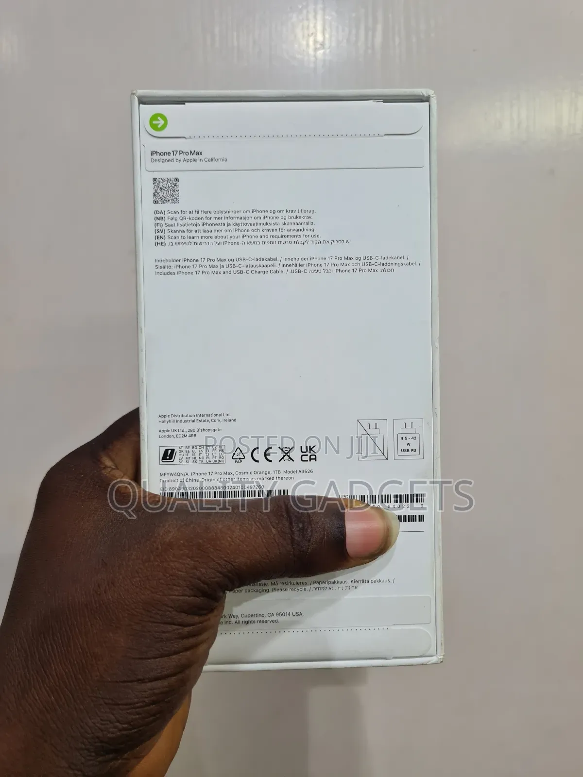 New Apple iPhone 17 Pro Max 1 TB Orange