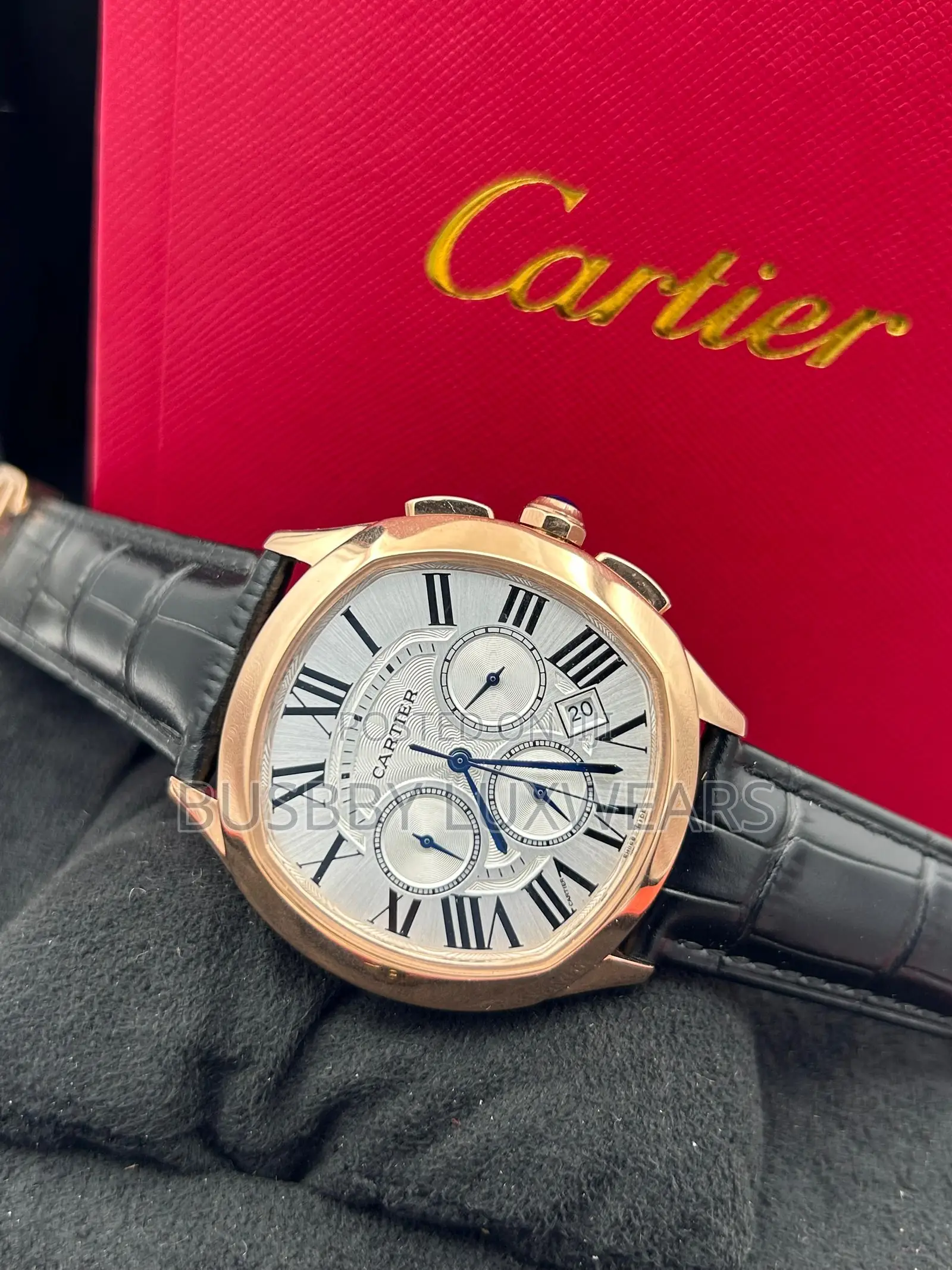 Cartier Leather Strap Watch