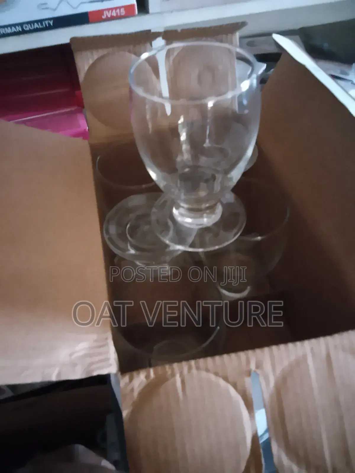 Elegant 180ml Glass Goblets - Perfect For Home, Parties Gifting