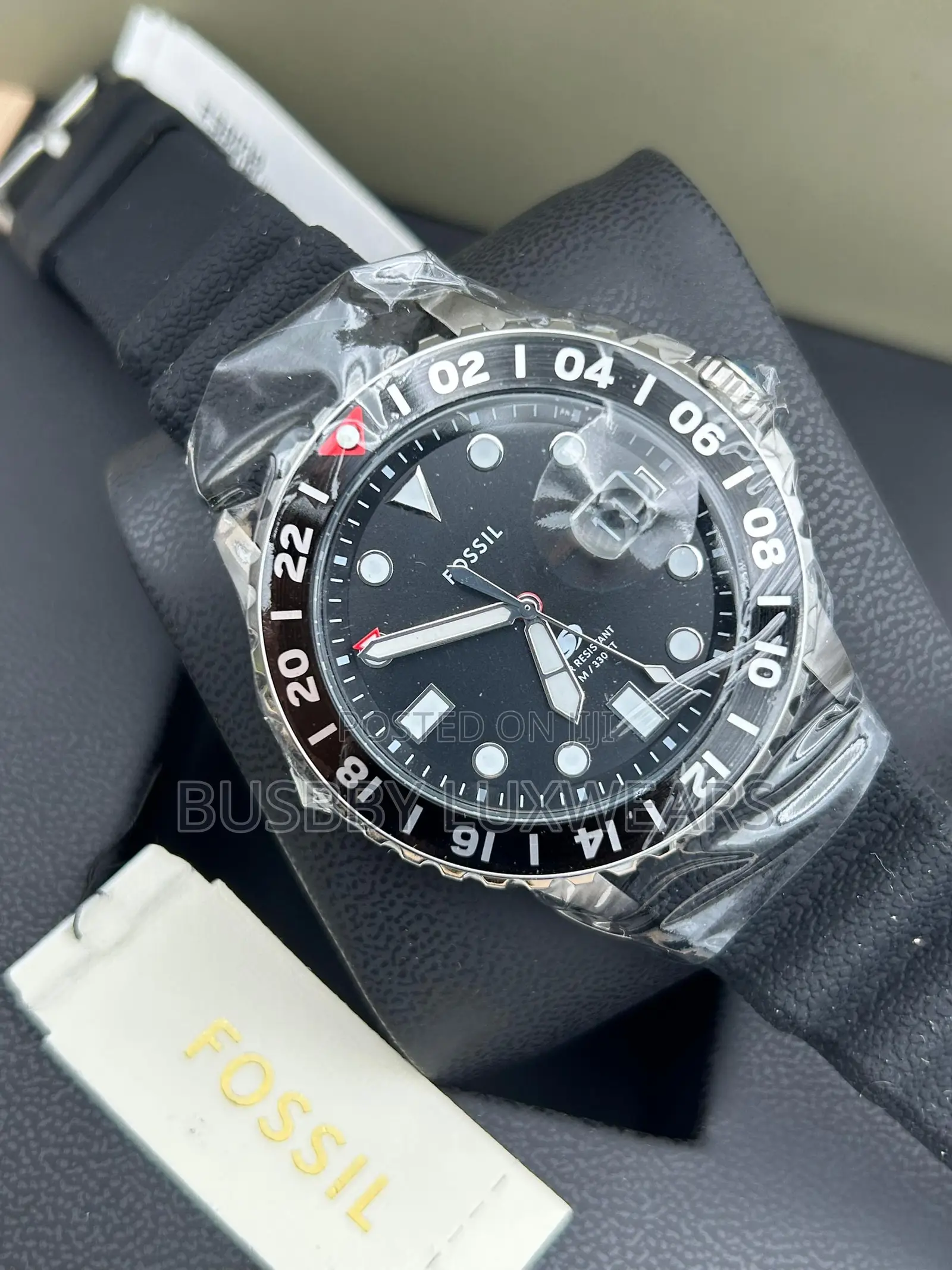 Fossil Blue GMT Oasis Silicone Watch.