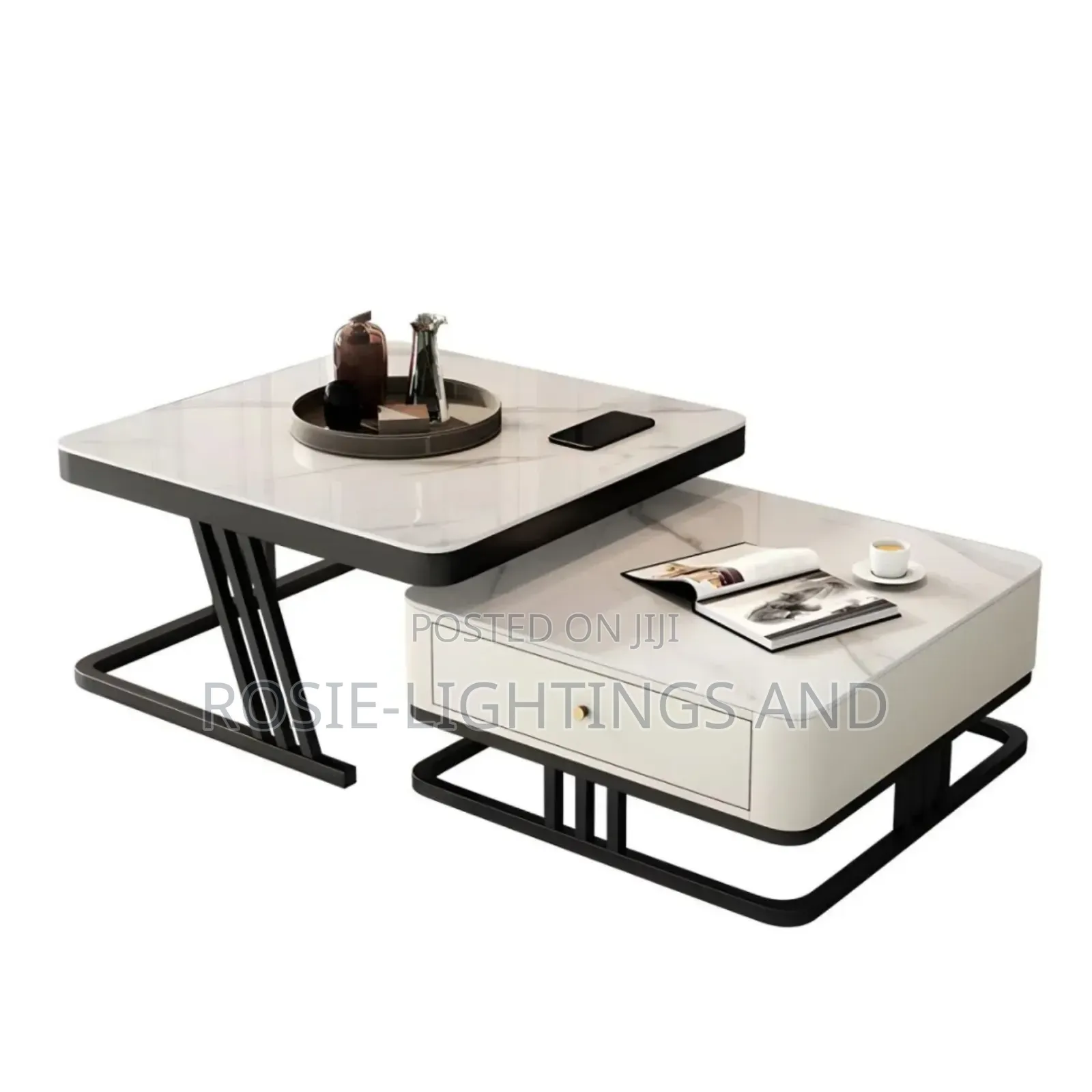 Square 70cm Marble Coffee Center Table