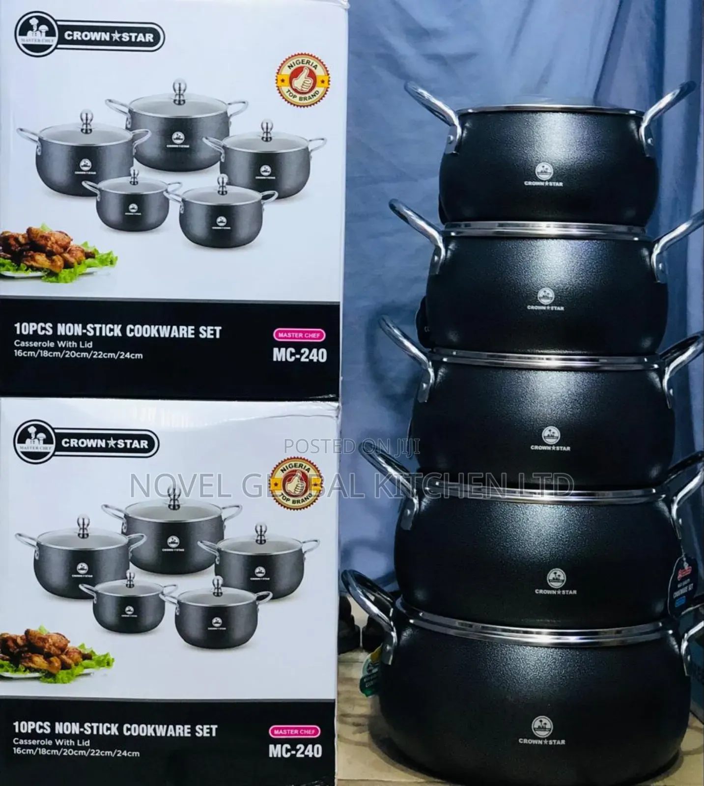 Master Chef 10pcs Non-Stick Cookware Set