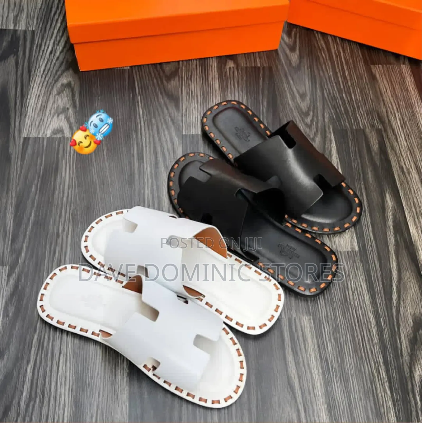 Original Hermes Cover Thread Side Mule Sandals