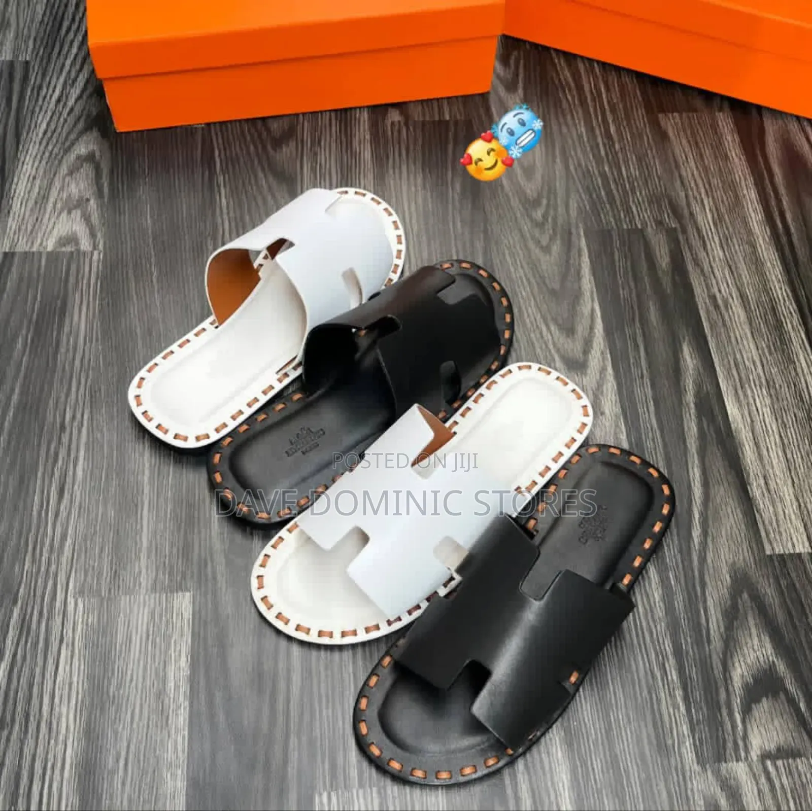 Original Hermes Cover Thread Side Mule Sandals