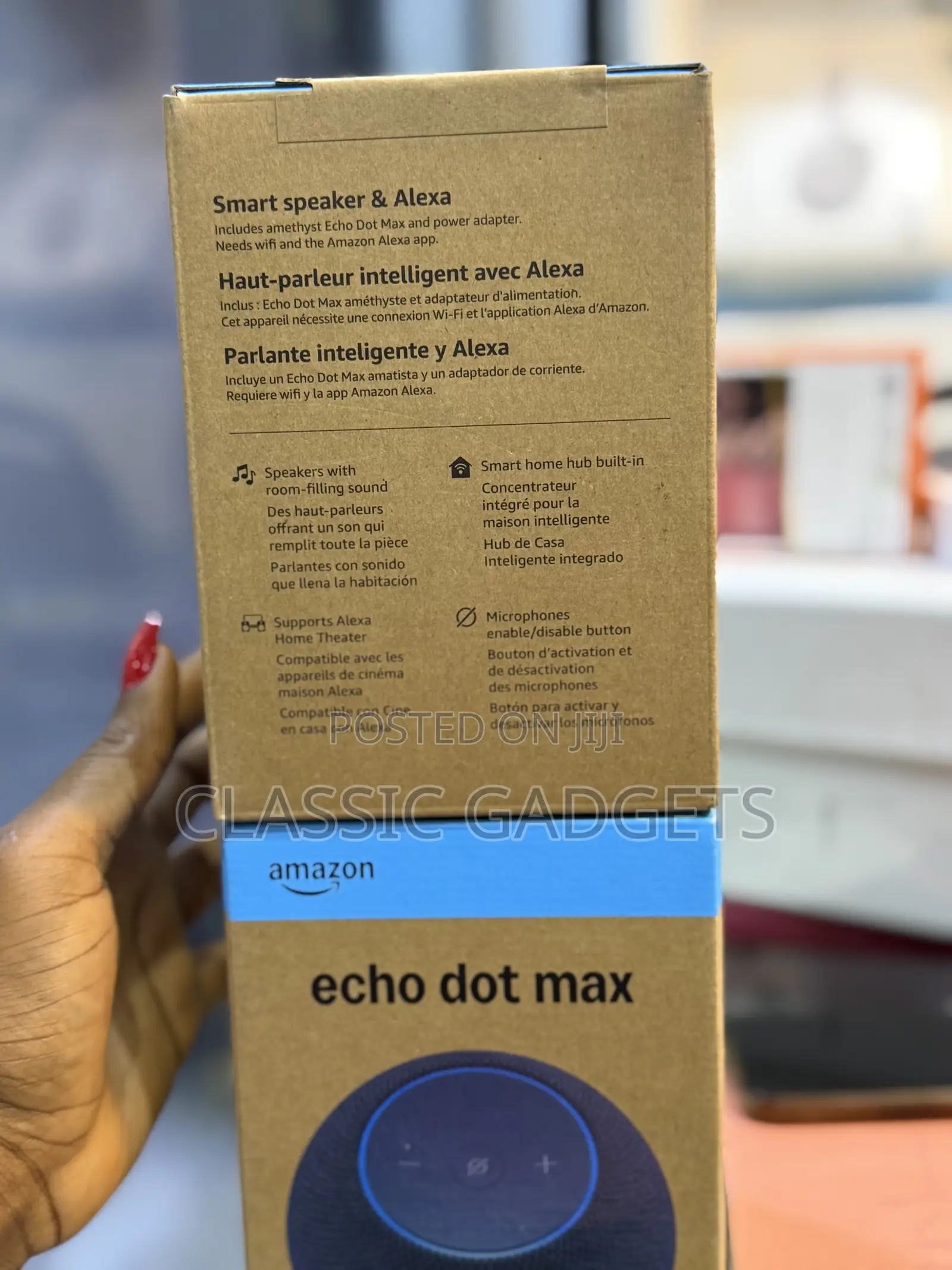 Amazon Echo Dot Max Alexa Speaker With Built-in Smart Home Hub