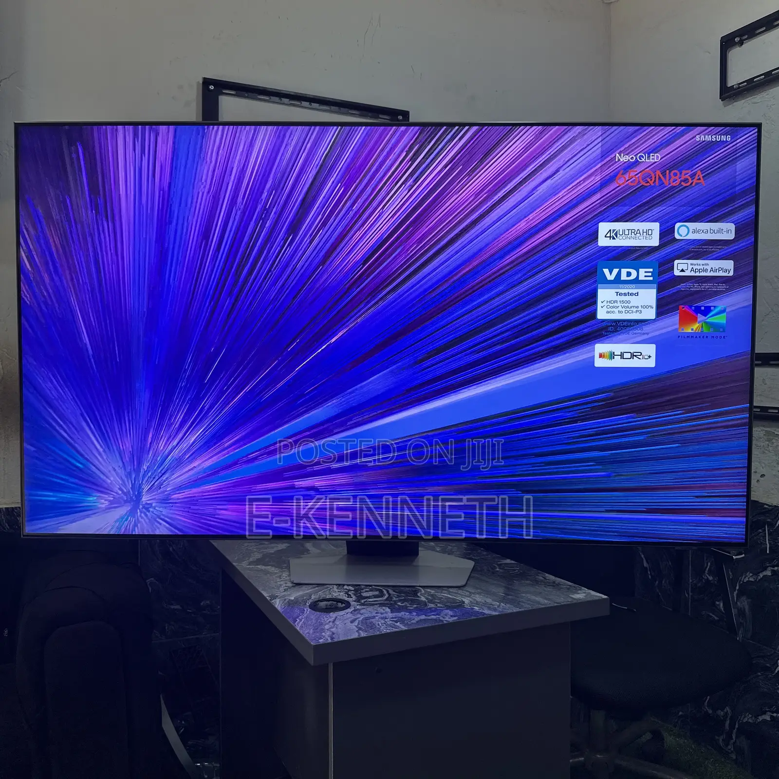 Samsung 65 Inches Neoqled Qn85a QHDR 4K Airslim Gaming Smart TV/120hz