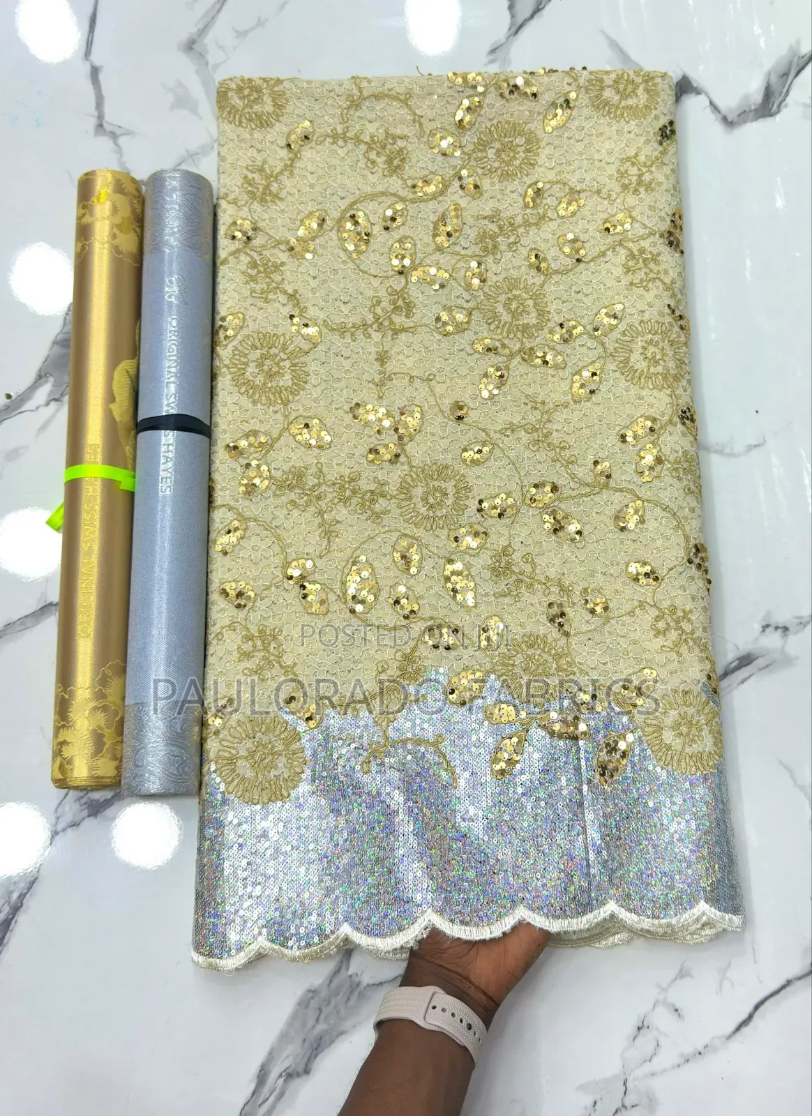Net Sequins Lace (Luxury Fashion)