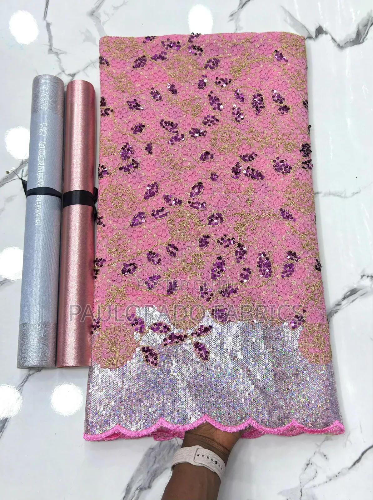 Net Sequins Lace (Luxury Fashion)