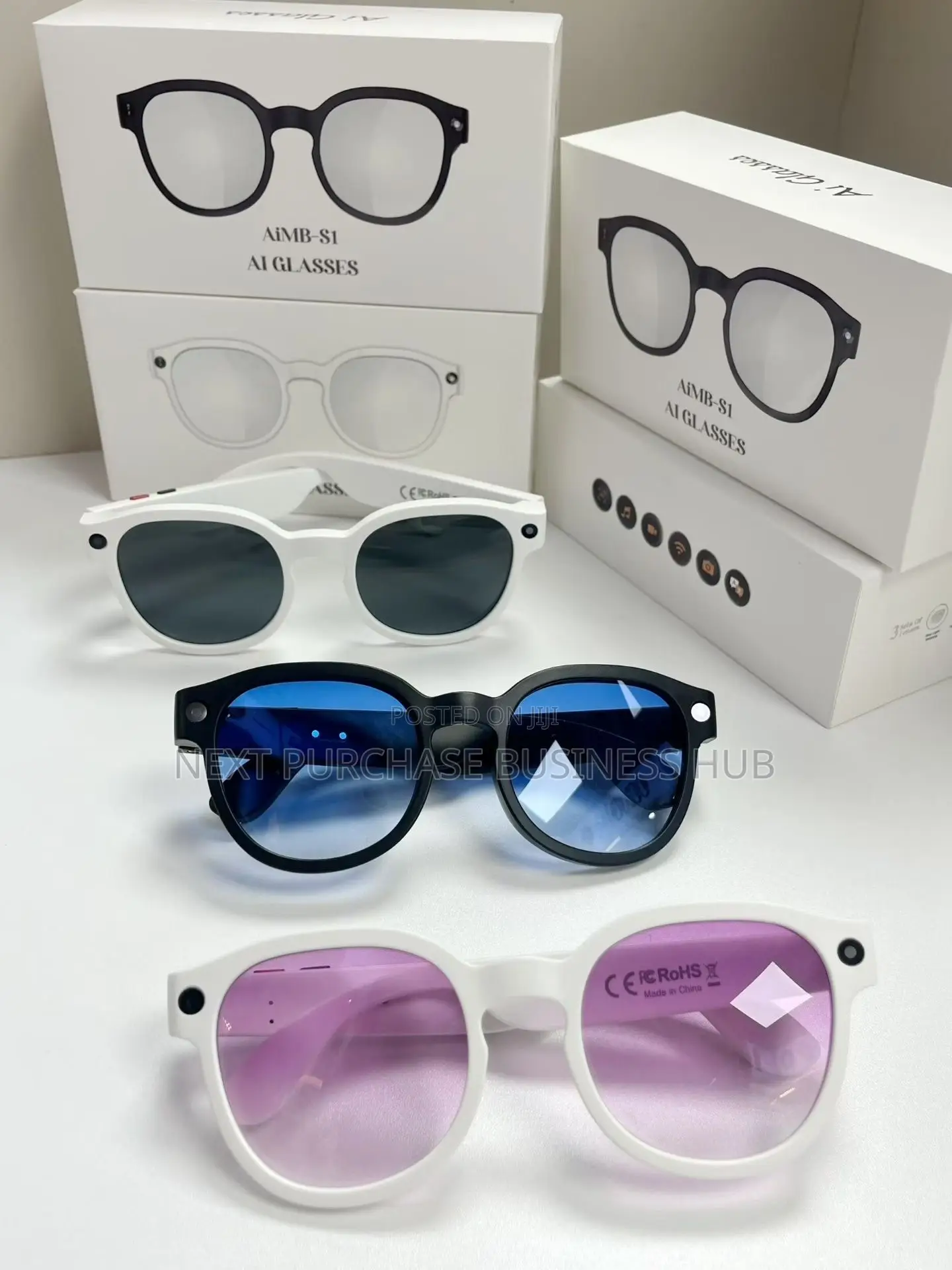 S1 Ai Smart Camera Glasses - High-Quality Camera Video  •