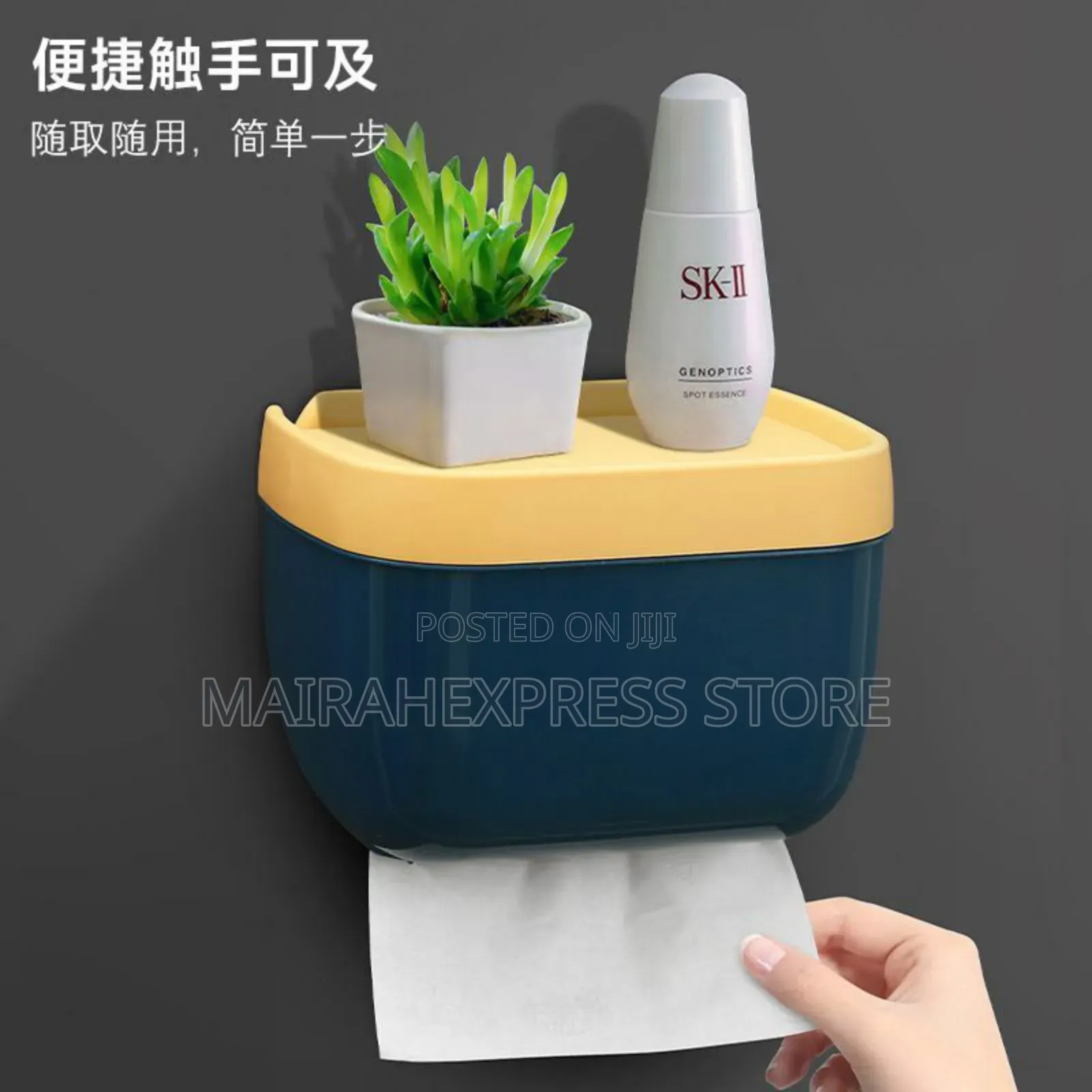 Waterproof Wall Mounted Tissue Stowage Box B3s