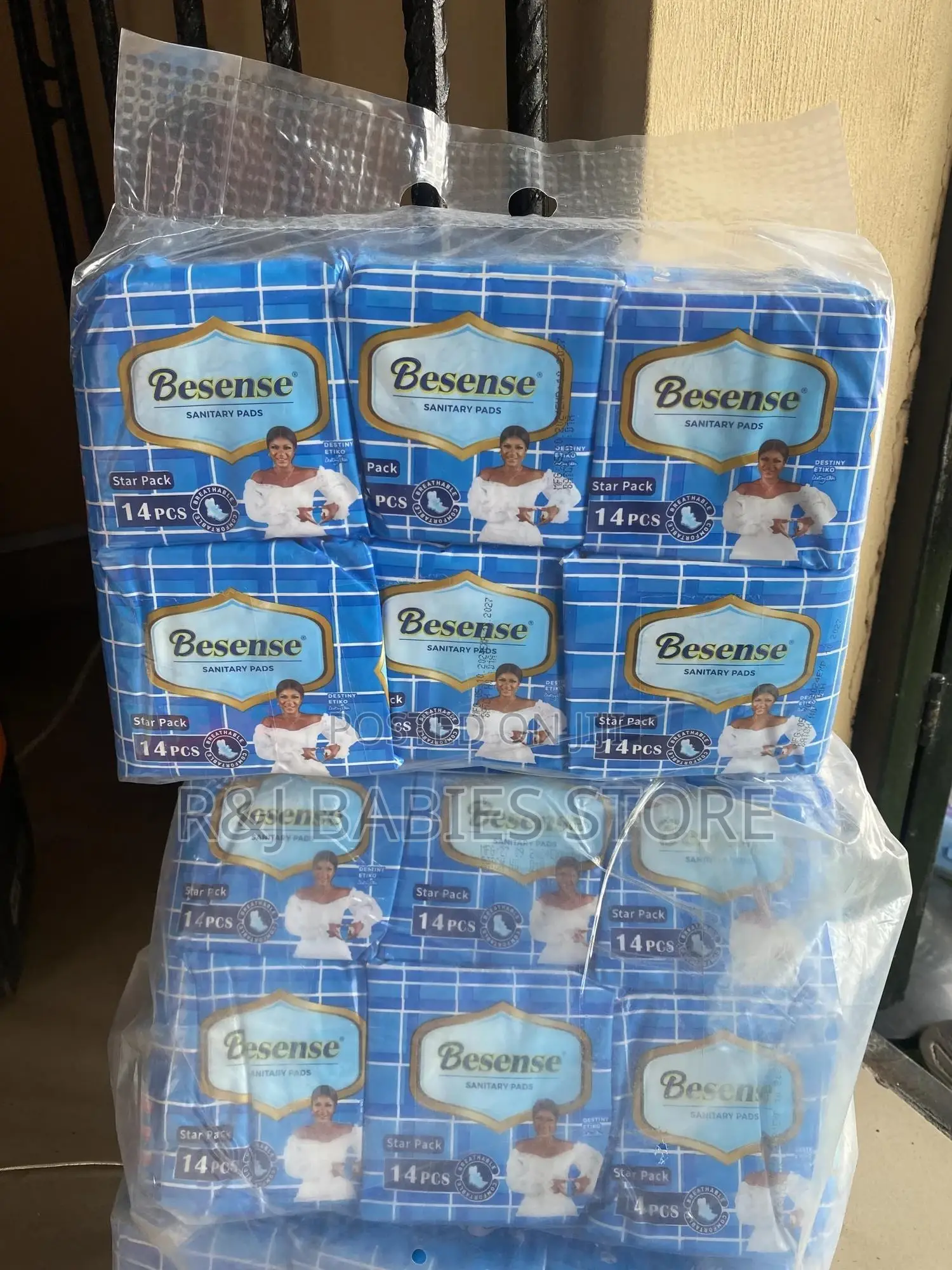 Besense Feminine Sanitary Pads – 14 Pieces Pack( Pack Of Six)