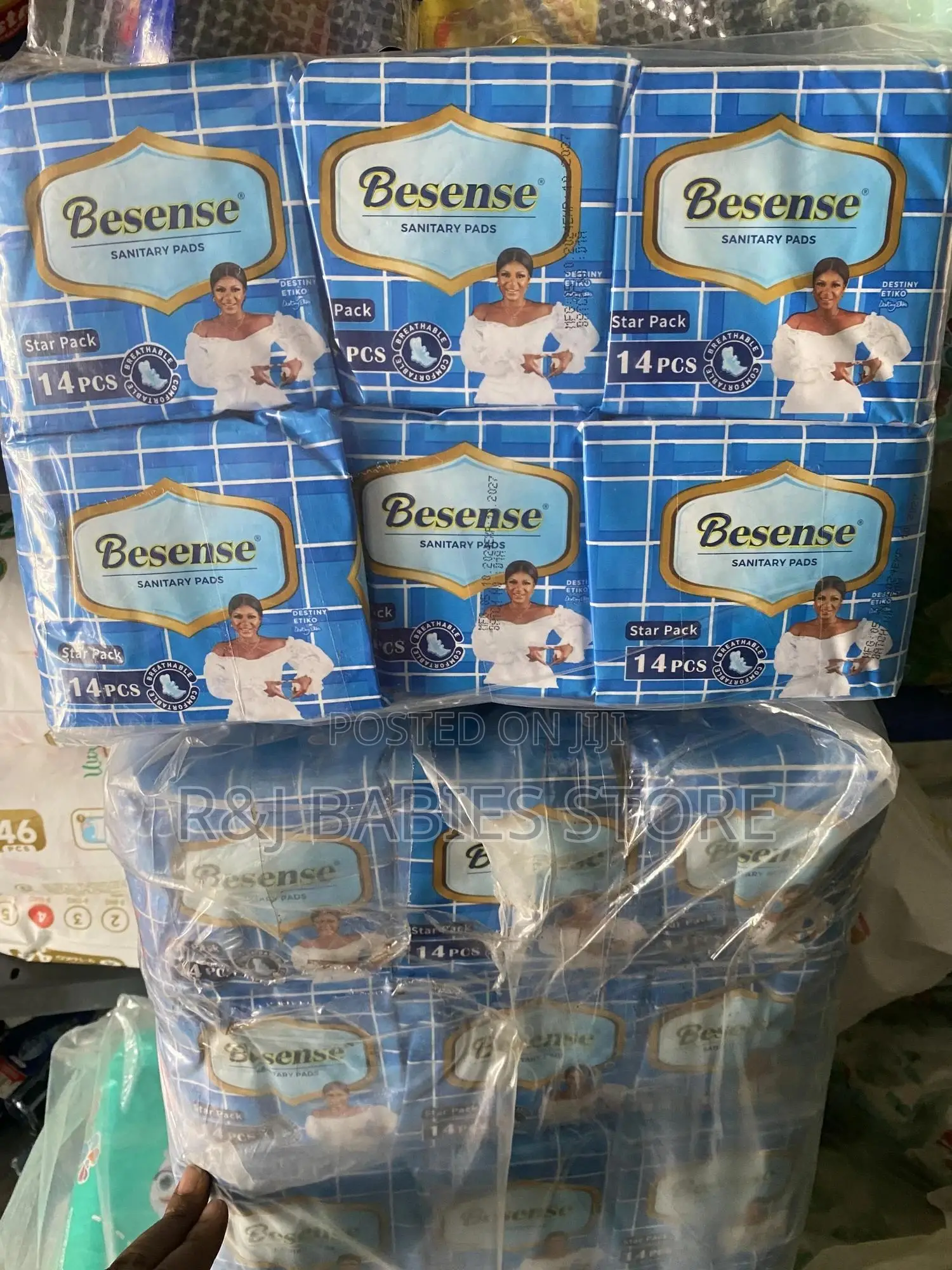 Besense Feminine Sanitary Pads – 14 Pieces Pack( Pack Of Six)