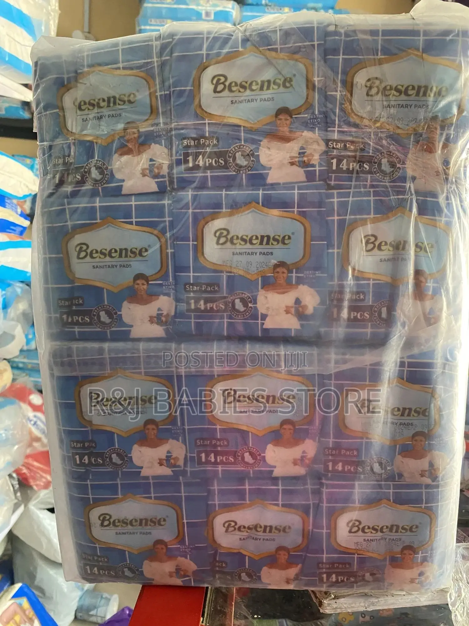 Besense Feminine Sanitary Pads – 14 Pieces Pack( Pack Of Six)
