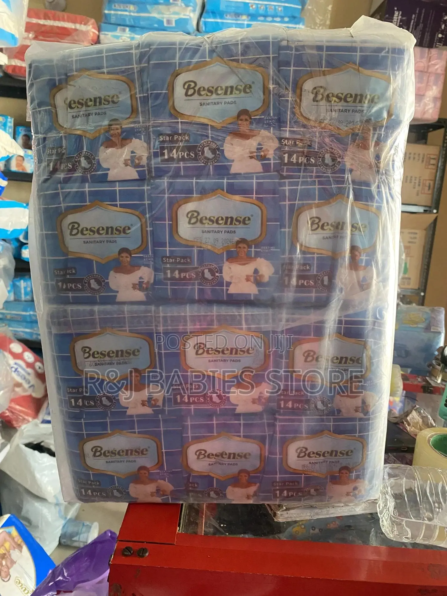 Besense Feminine Sanitary Pads – 14 Pieces Pack( Pack Of Six)