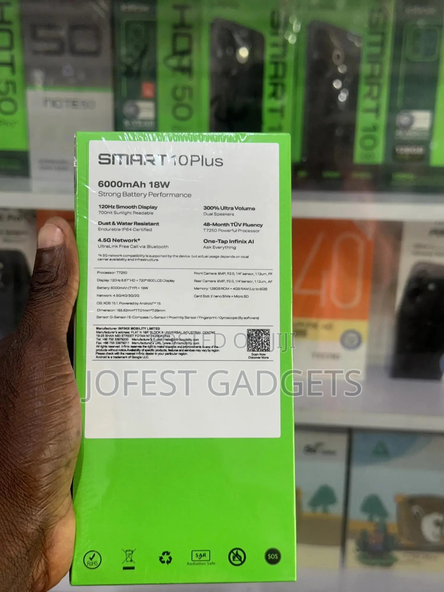 New Infinix Smart 10 Plus 128 GB Black