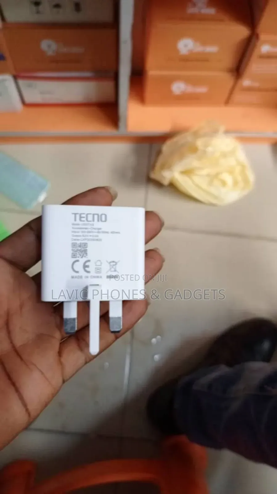 Tecno and Infinix 70watts, 45watts and 90 Watts Charger