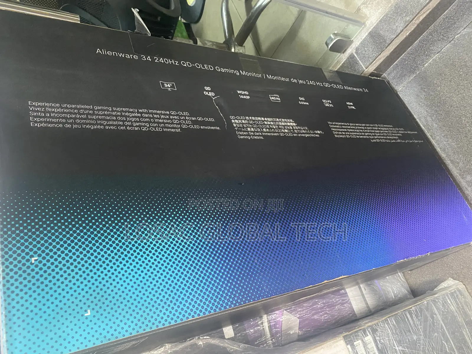 Brand New Alienware 34 240hz Qd Oled Gaming Monitor Aw3425dw