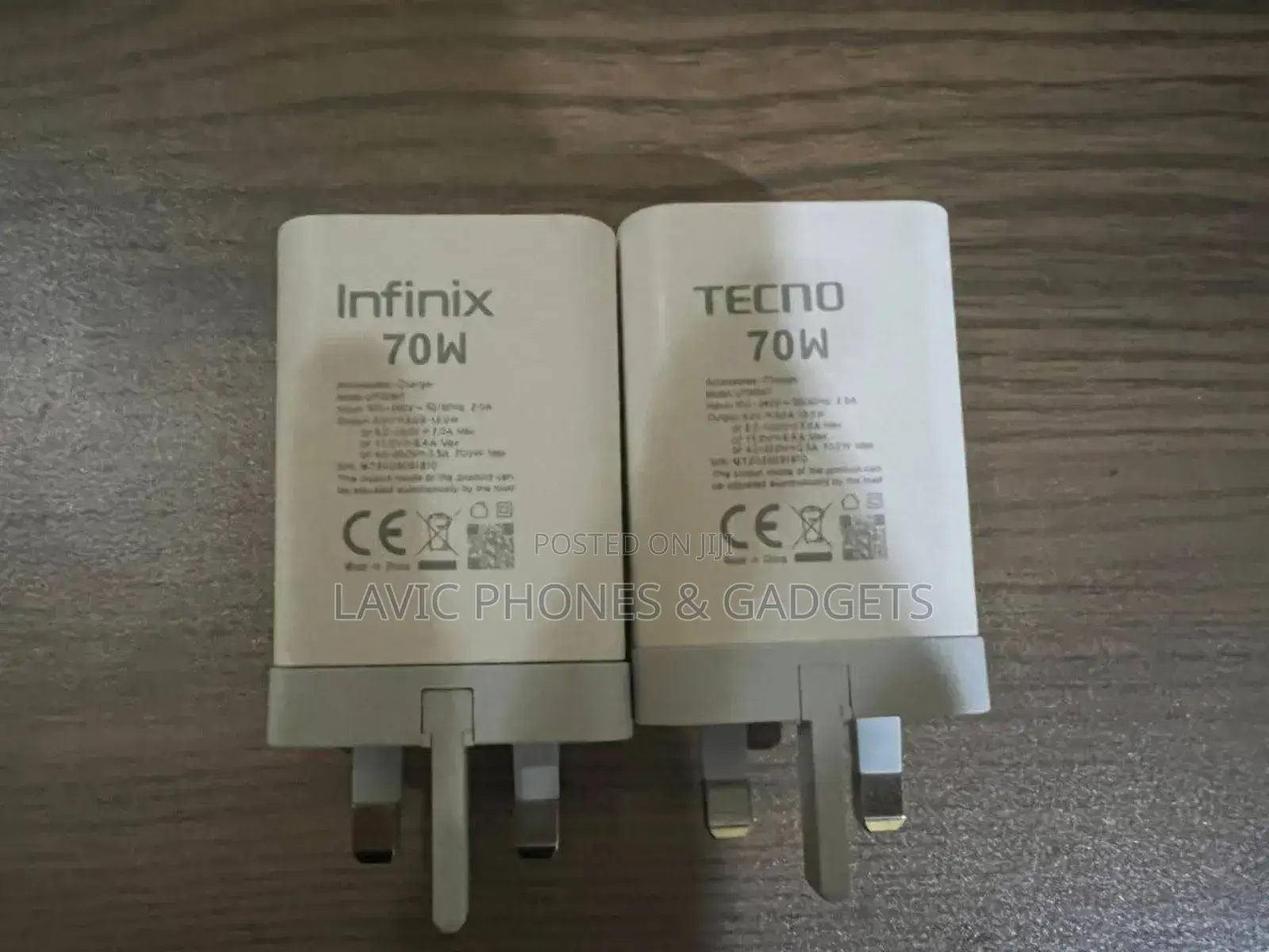 Tecno and Infinix 45watts, 70watts and 90 Watts Charger