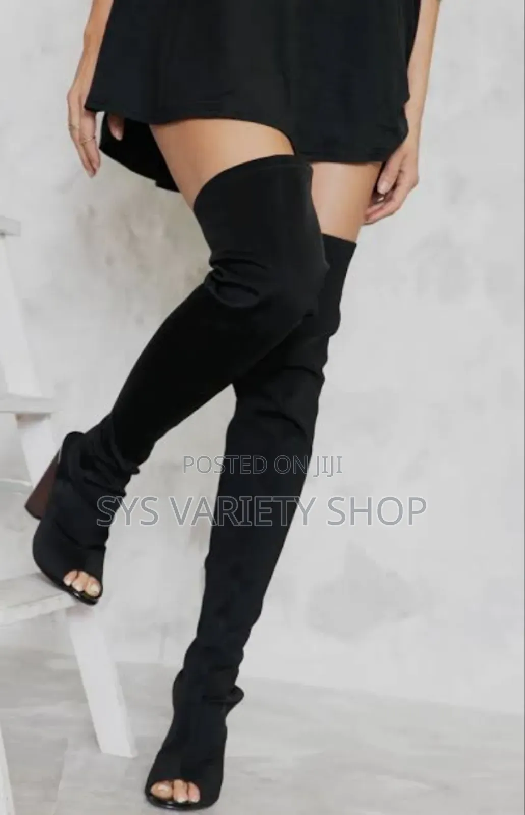Tulipano High Knee Peep Toe