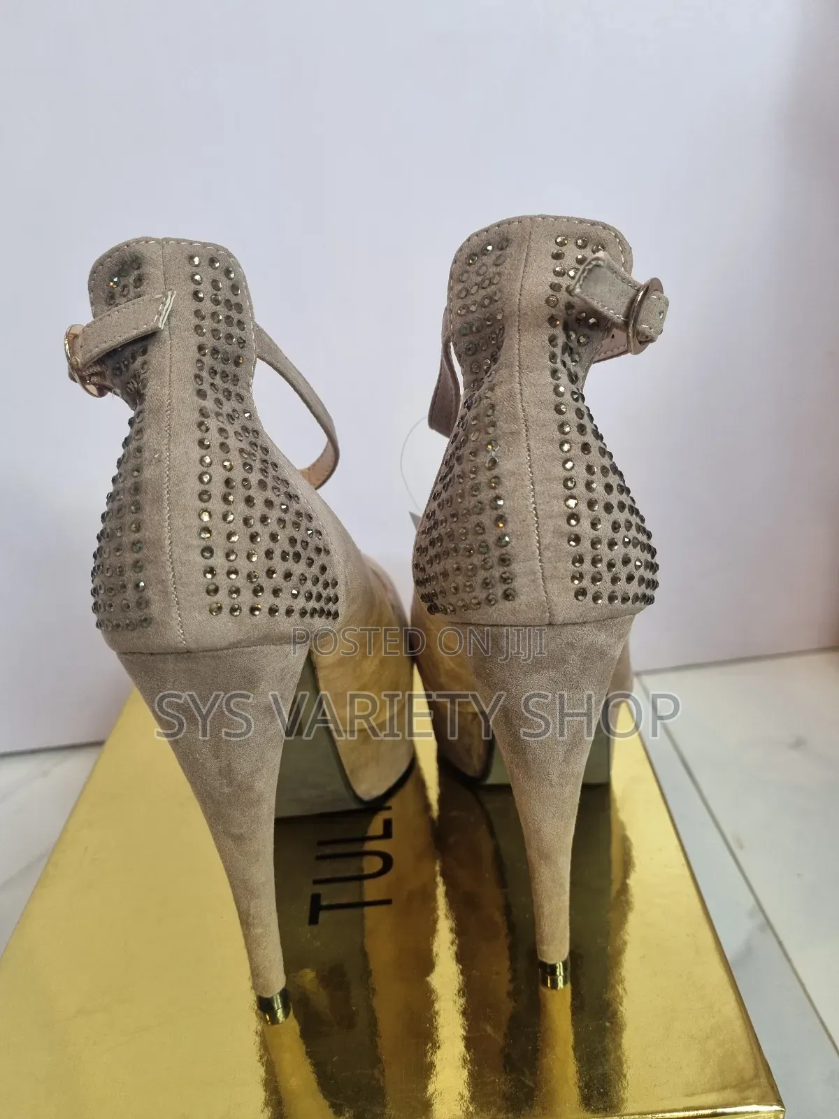 Khaki High Heel Tulipano Shoe