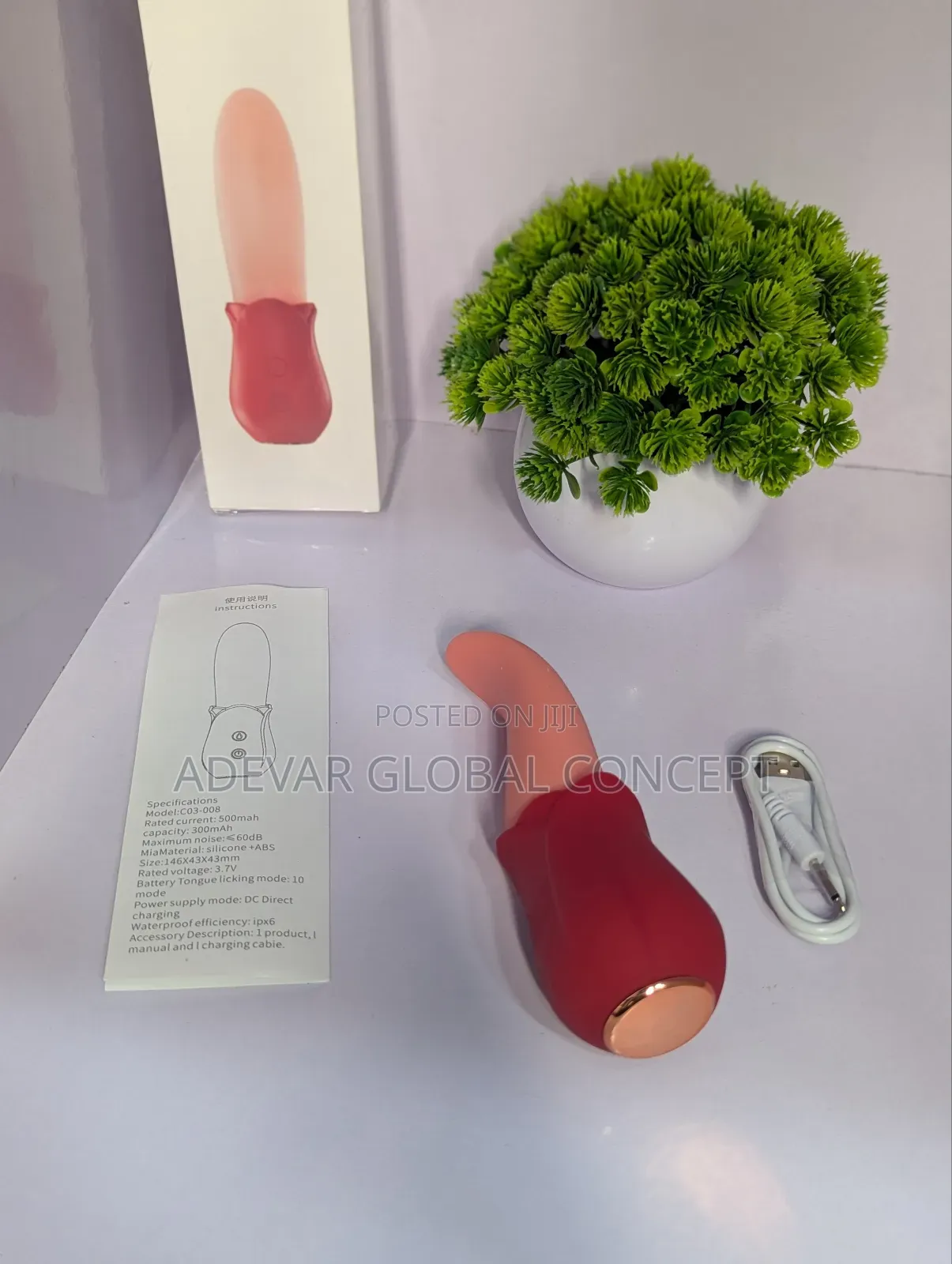 Rechargeable Tongue Licking Vibrator for Women Nipples Pussy Sex Toys