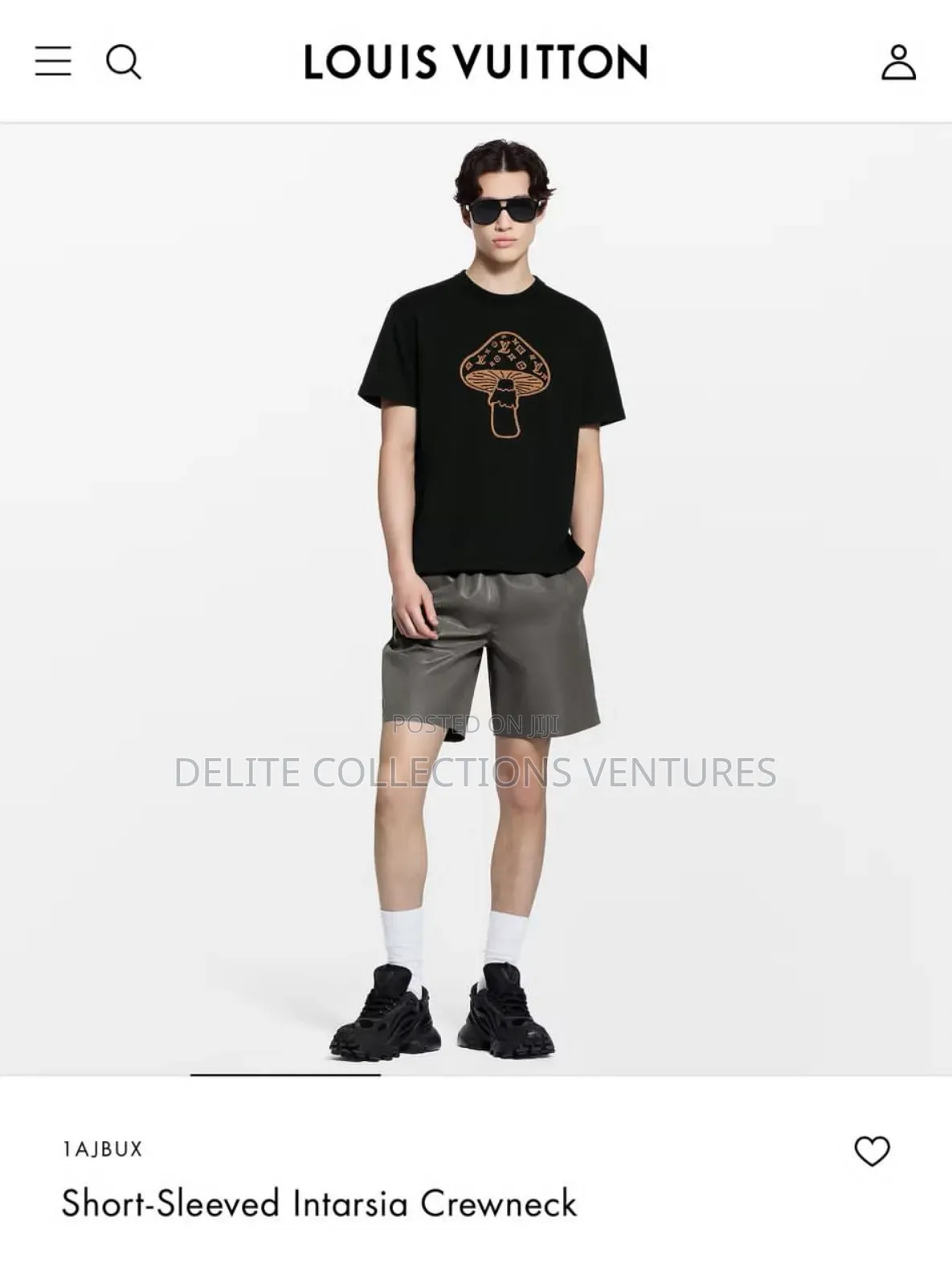 *2026 Louis Vuitton Graphic Short-Sleeved Crewneck*