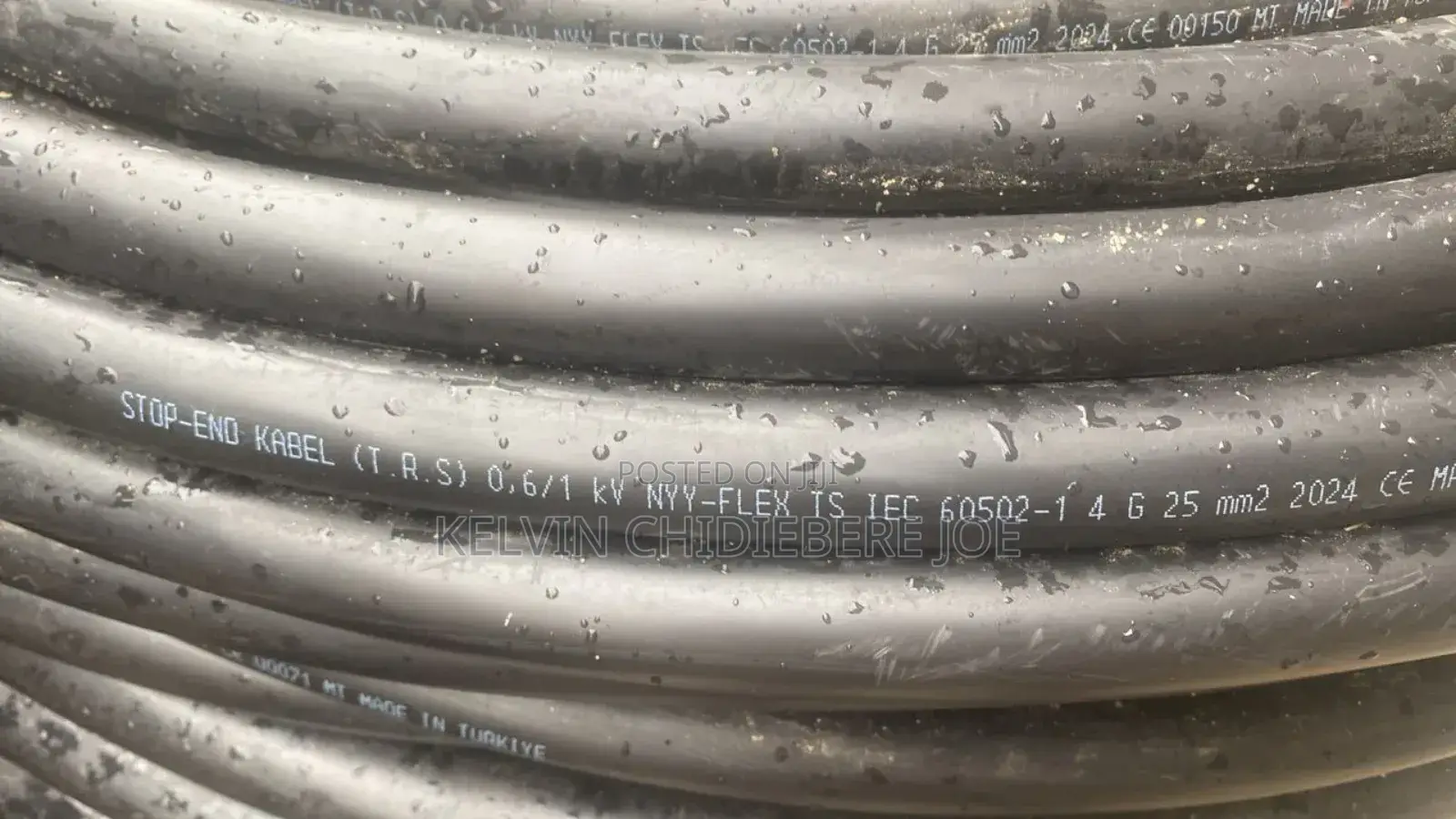 4-Core 25mm TRS Cable – 100m Full Copper for Industrial Water Pump