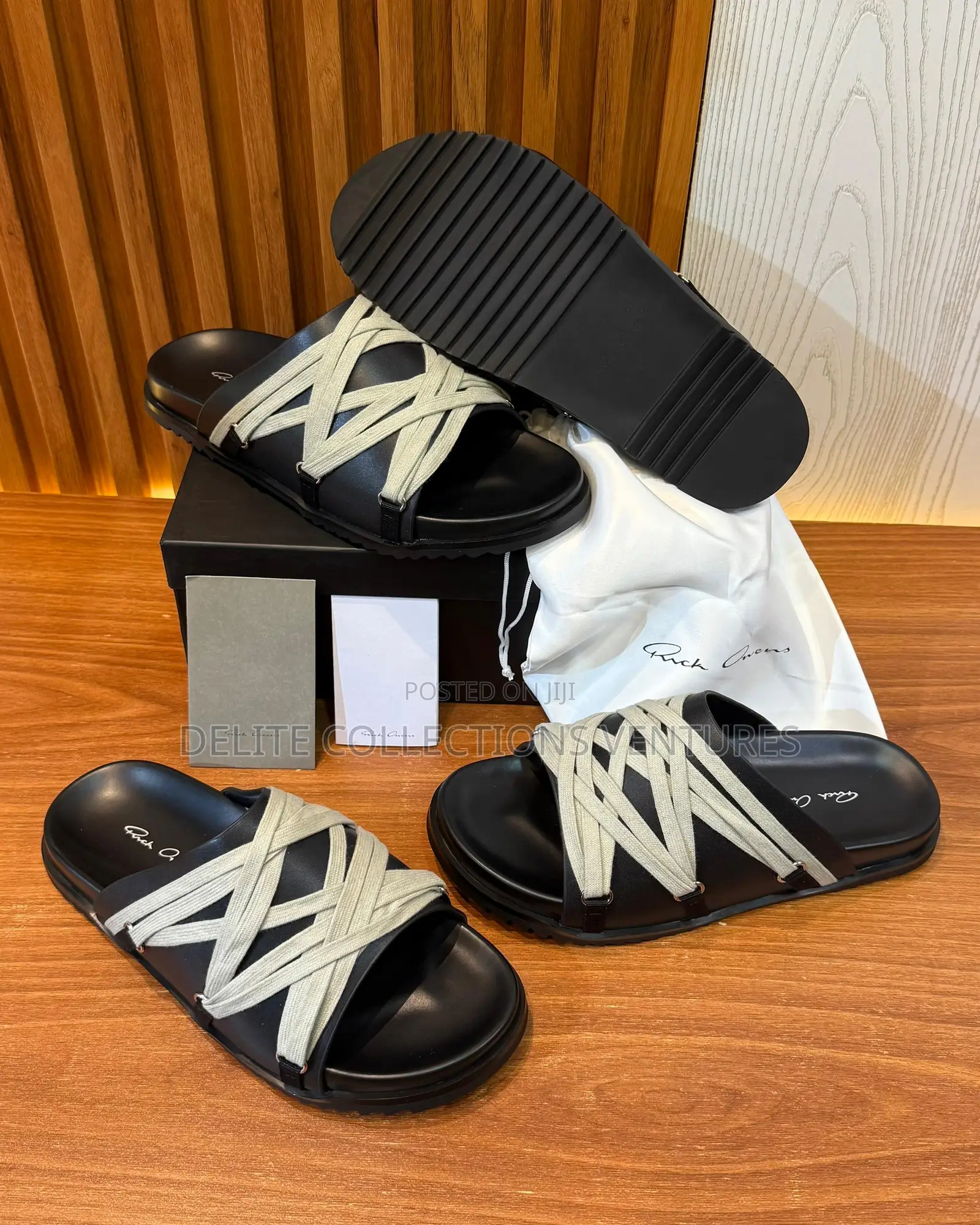 Luxury Update *Rick Owens Leather Granola Sandals Now Available In