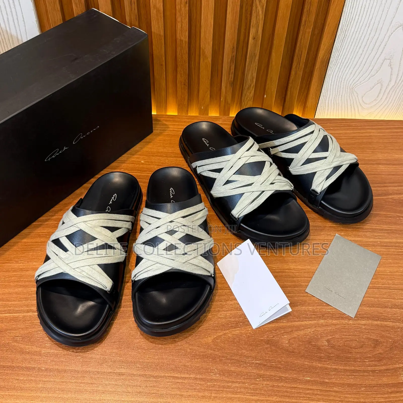 Luxury Update *Rick Owens Leather Granola Sandals Now Available In