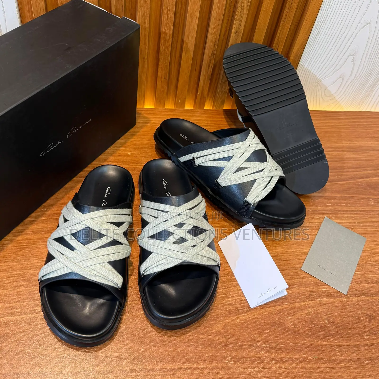 Luxury Update *Rick Owens Leather Granola Sandals Now Available In