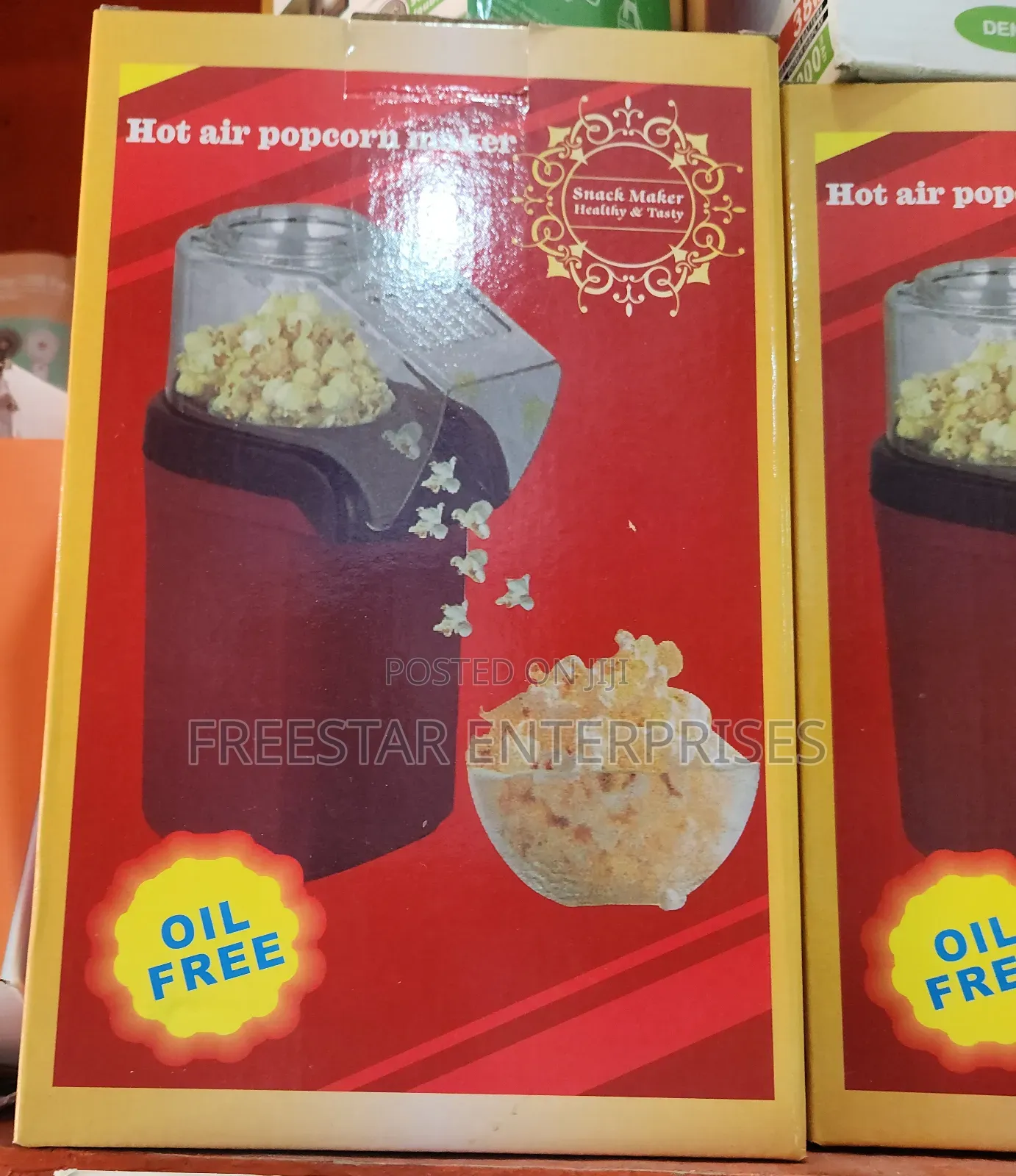 Hot Air Popcorn Maker. Oil Free