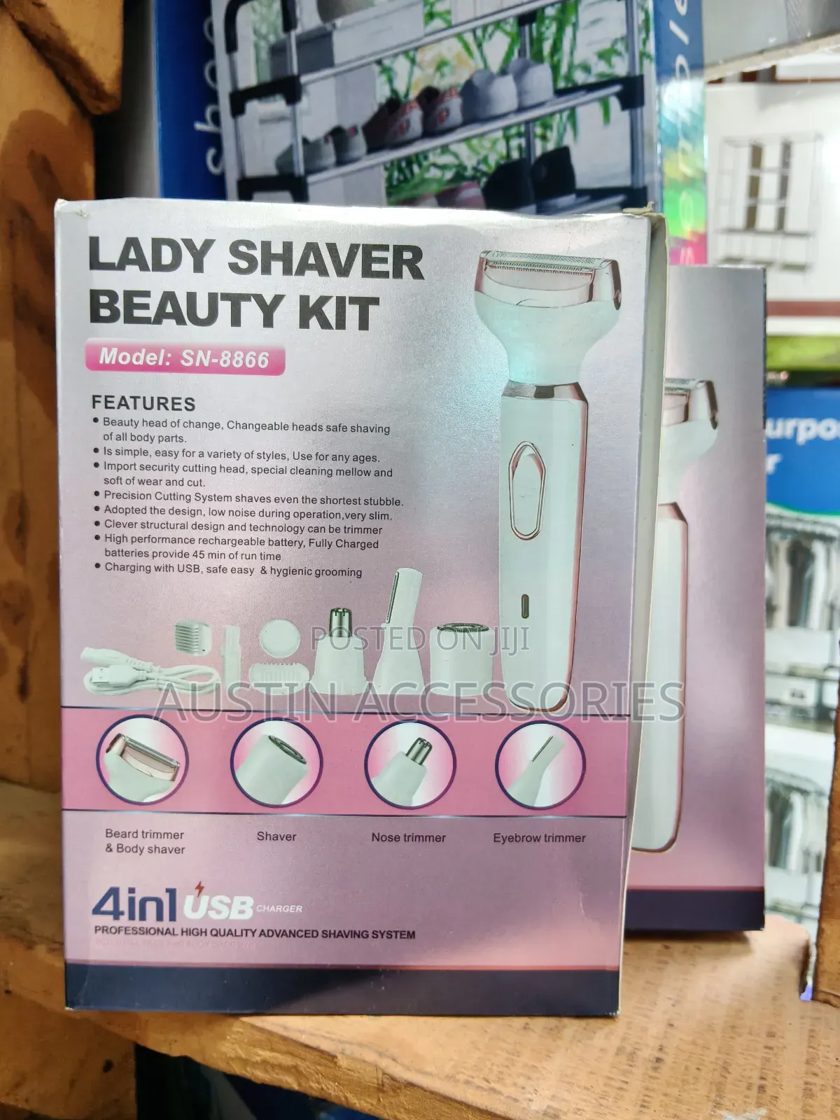 Lady Shaver Beauty Kit 4in1 Professional Advanced.Shaving.System
