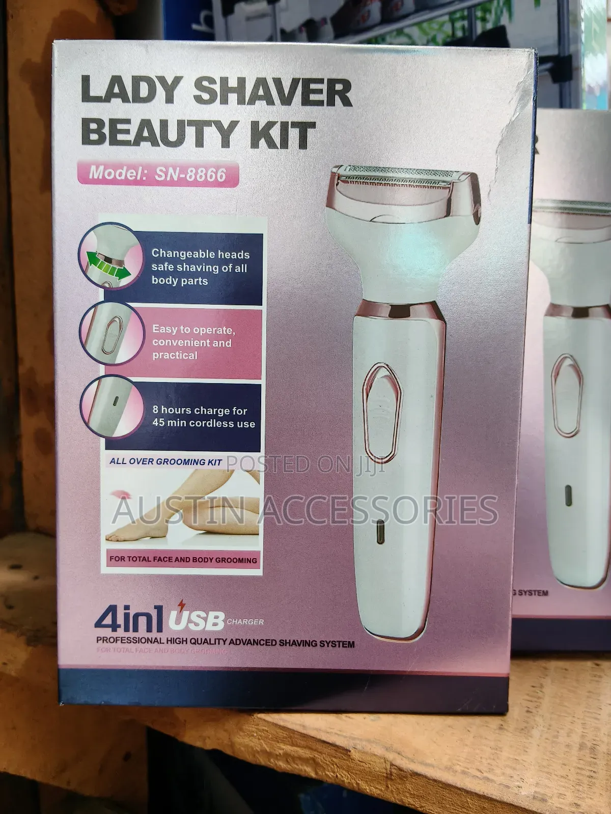 Lady Shaver Beauty Kit 4in1 Professional Advanced.Shaving.System