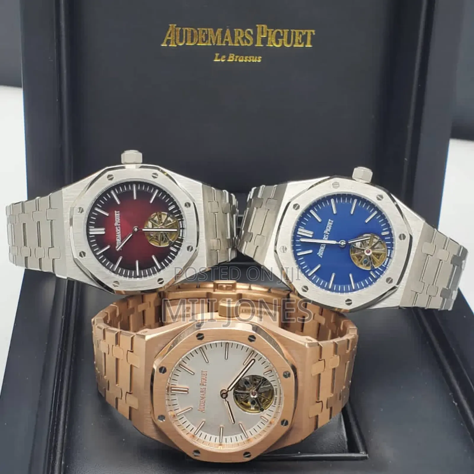 *Replica Audemars Piguet Men’S Chain‐Link Automatic Watch*